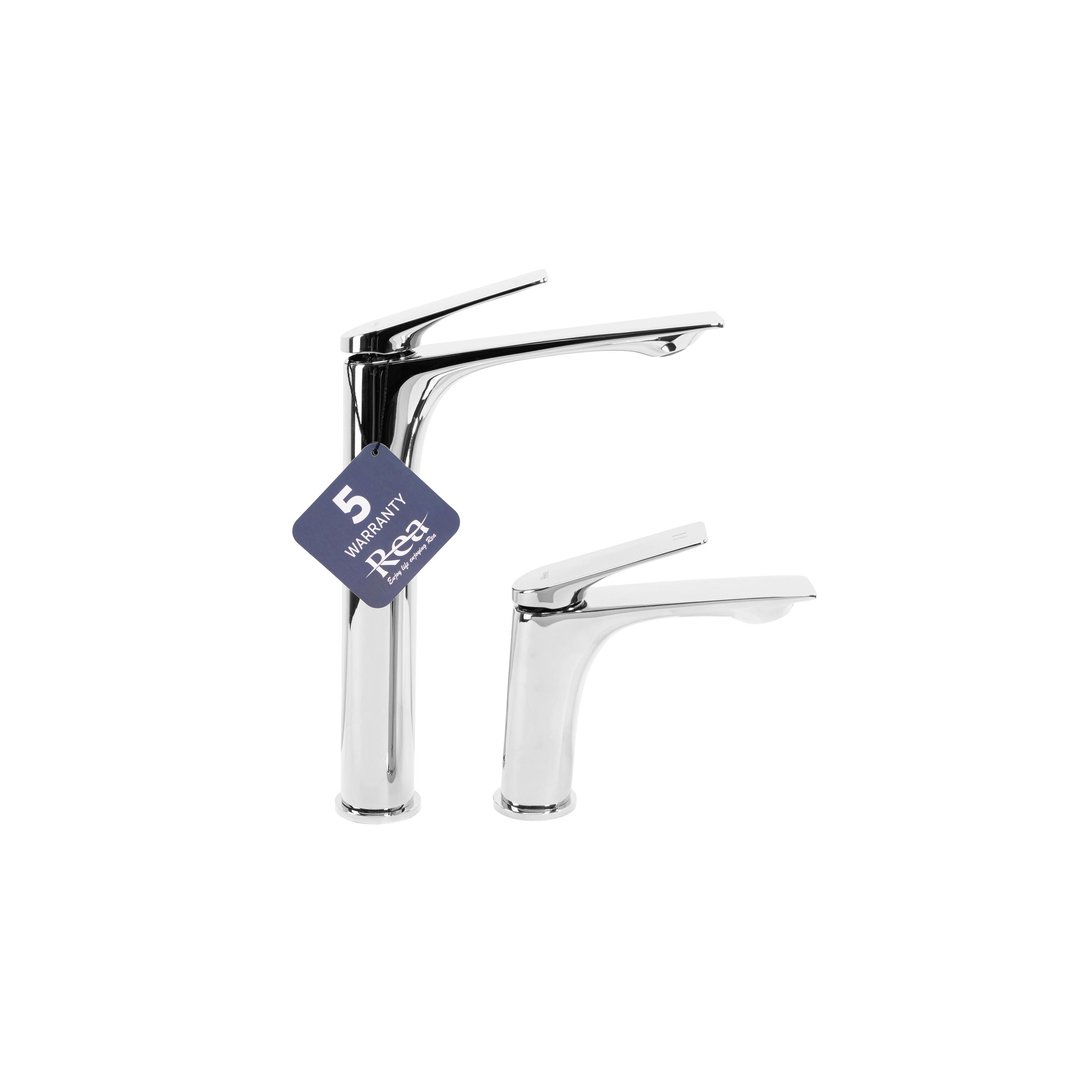 Robinet de salle de bain Rea AVALON CHROME High