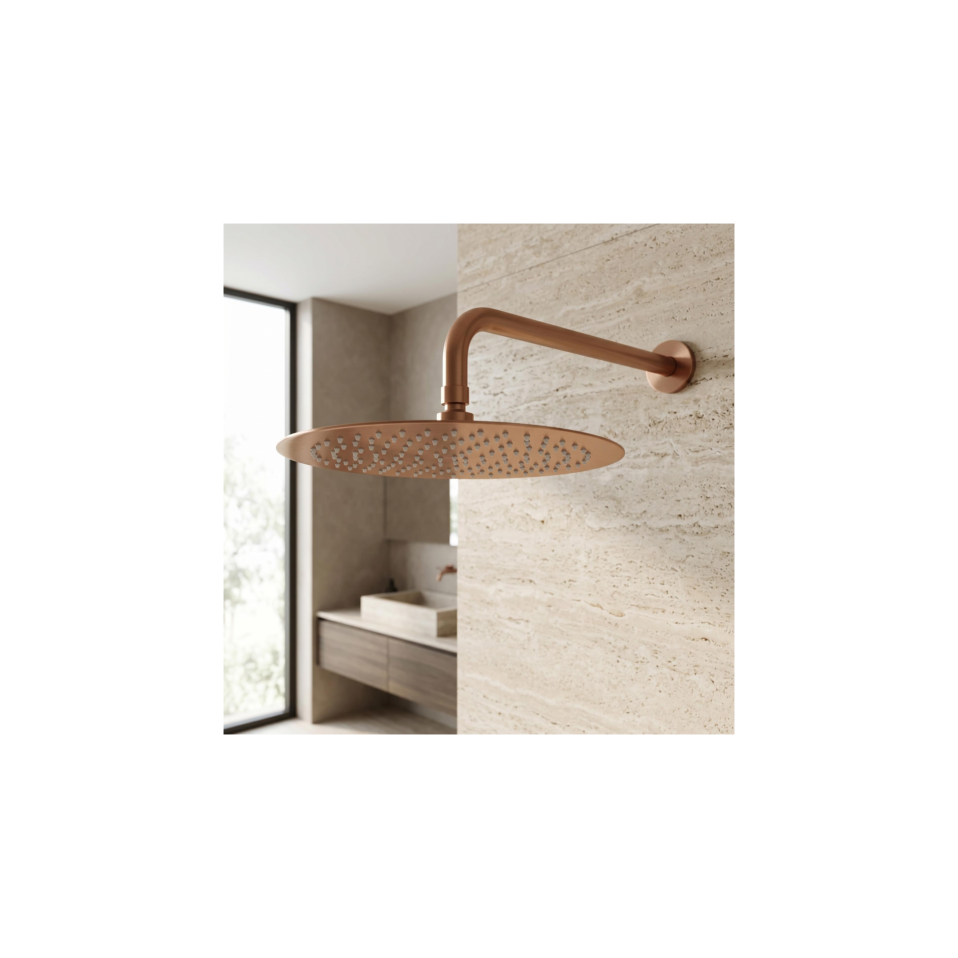 Runde Regendusche REA JS-P014BRG 30cm Brush Copper