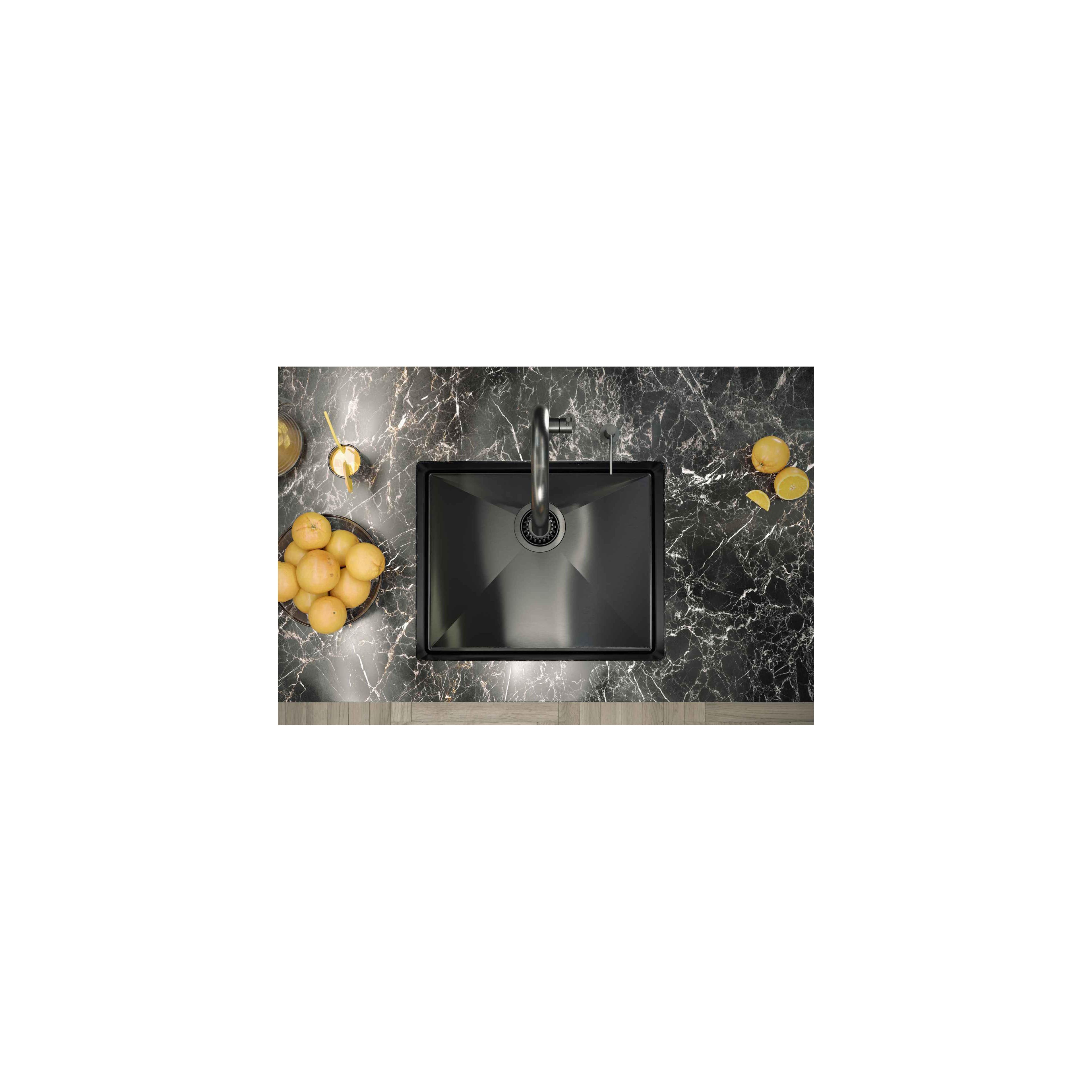 Стальная мойка для кухни ANTHONY 60 GRAPHITE