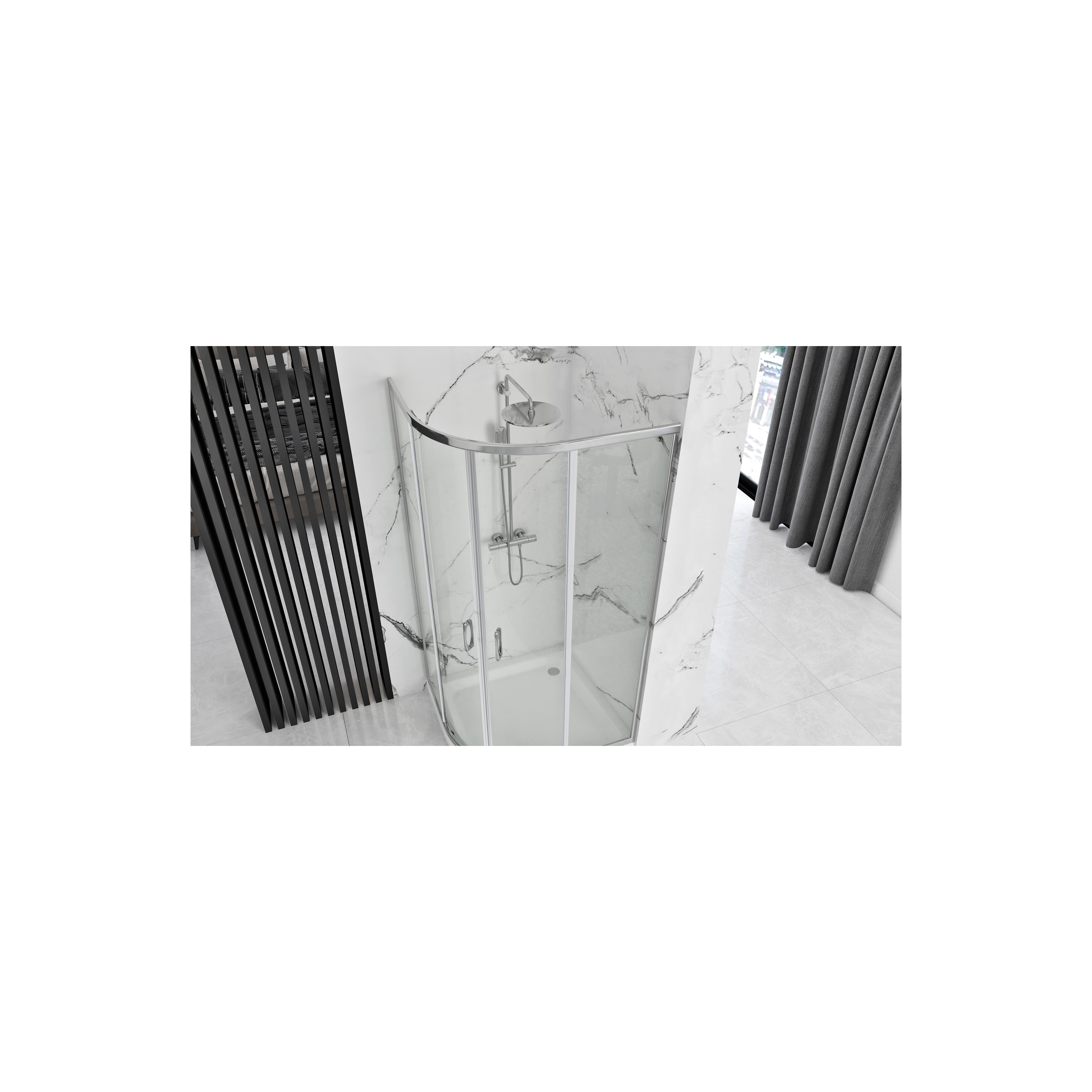 Cabina dus REA Look Chrome 90x90 + Cada de duș Look White