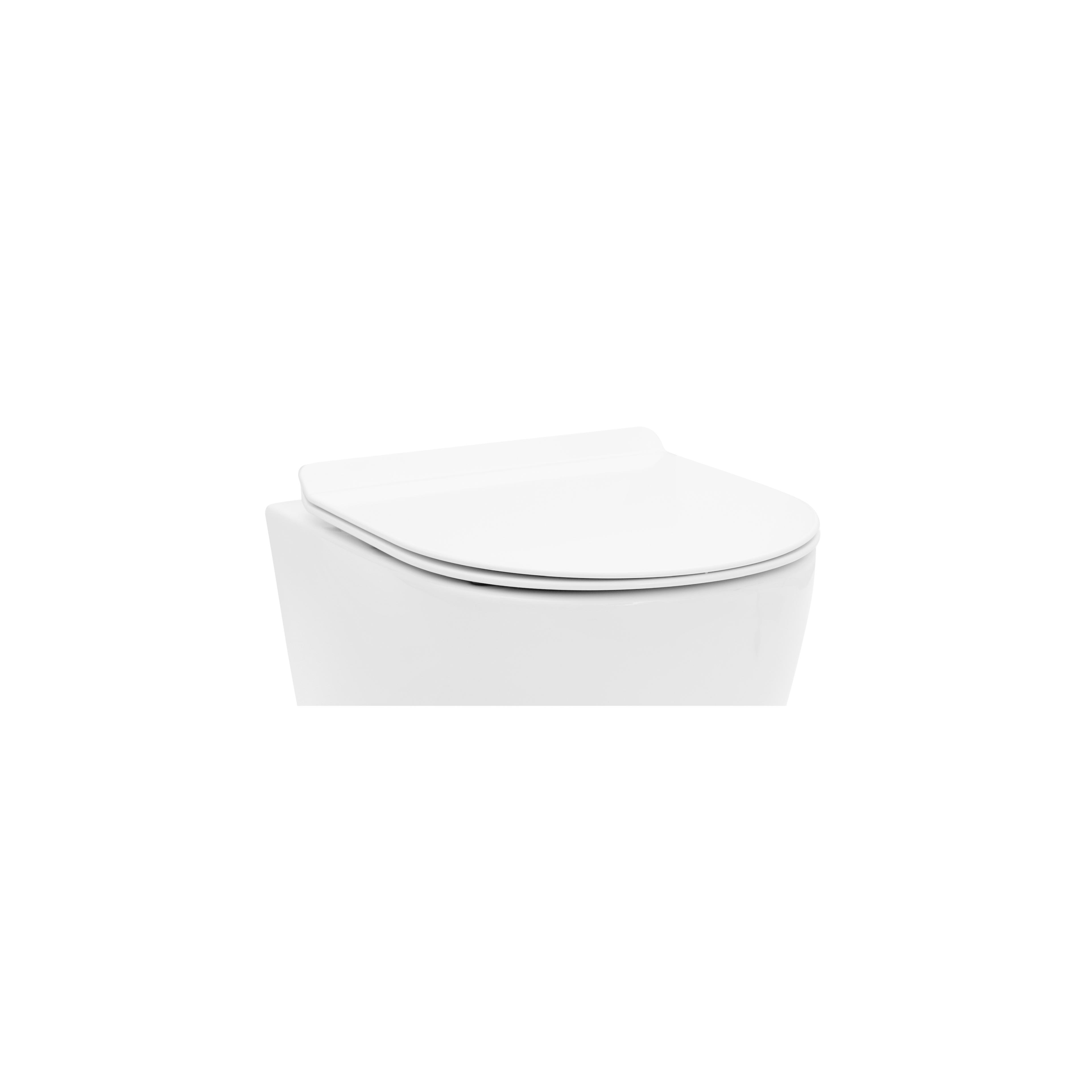 Lassan csukódó WC ülőke DUROPLAST FLAT Fehér