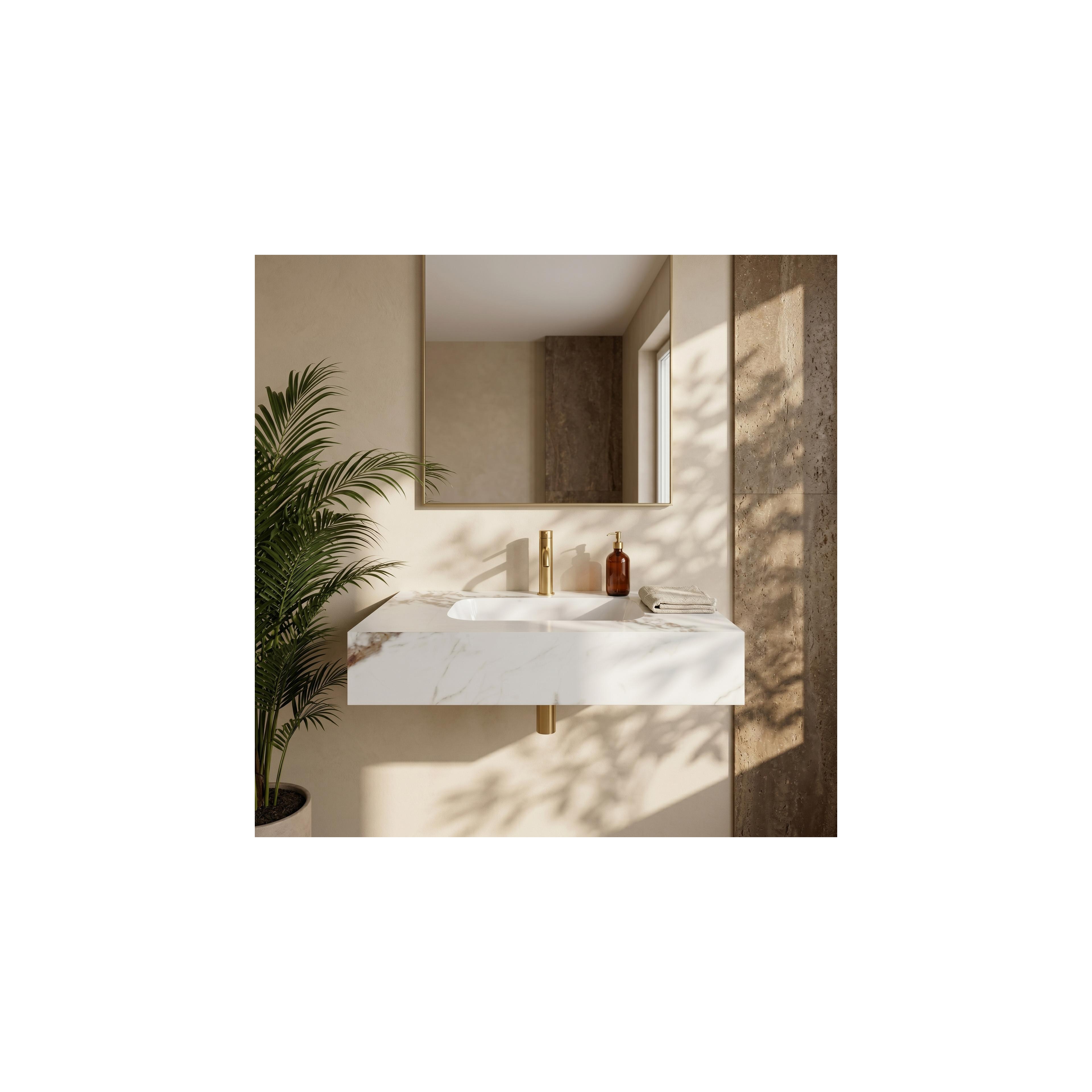 Lavabo suspendu Rea Aresa Cold Jade 80