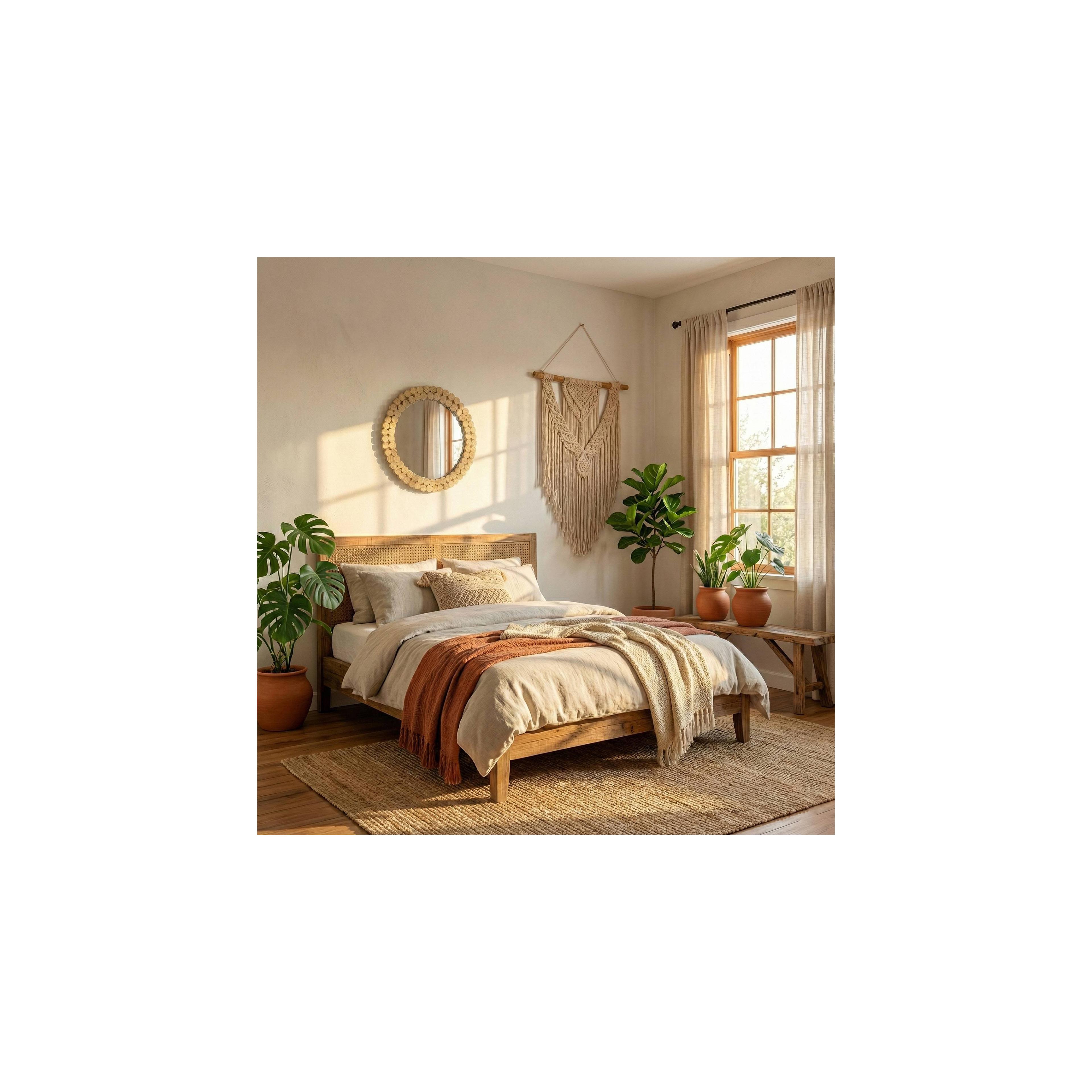 ESPELHO DE PAREDE BOHO 36CM KLNA-MR01
