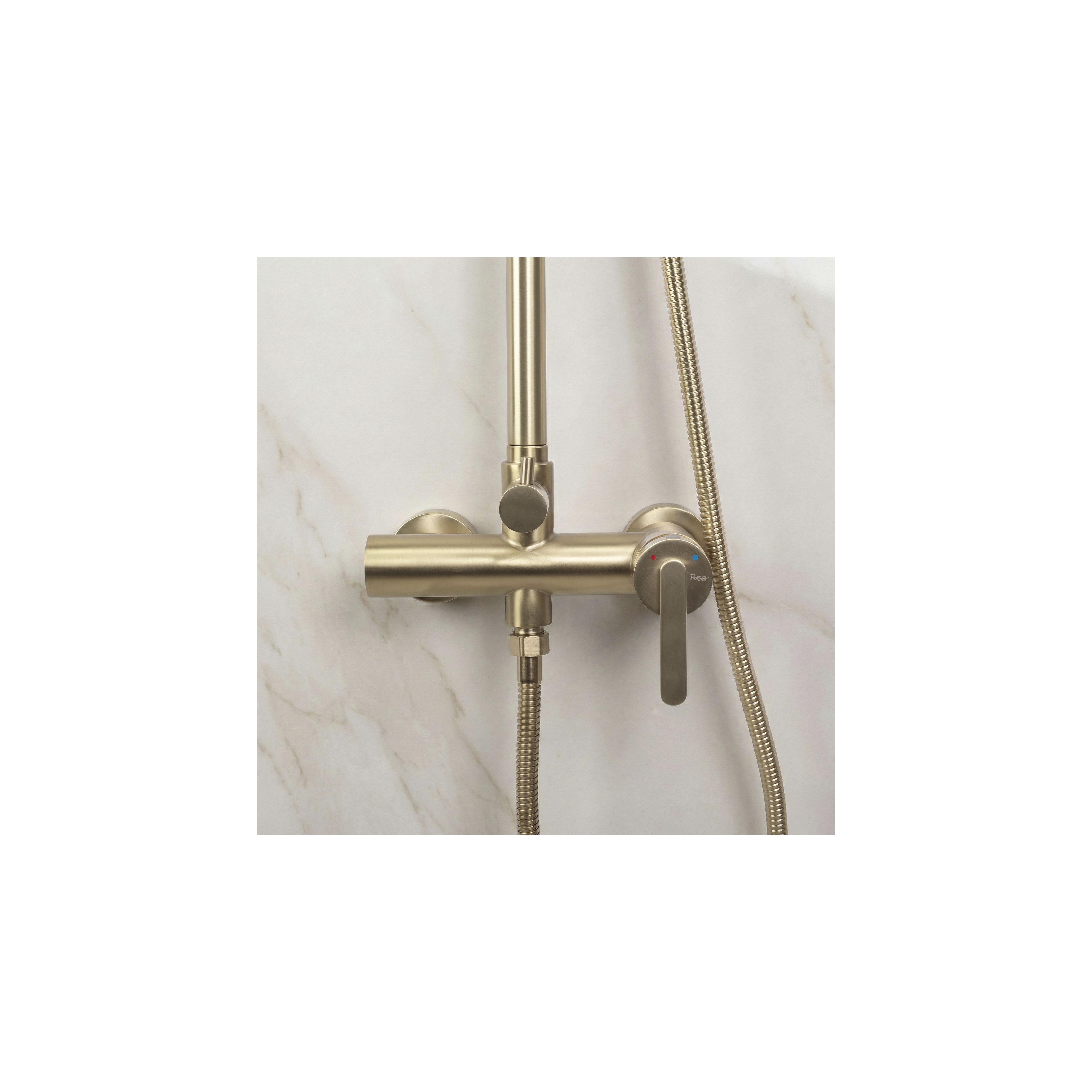 Kit de douche Rea Ontario Brush Gold