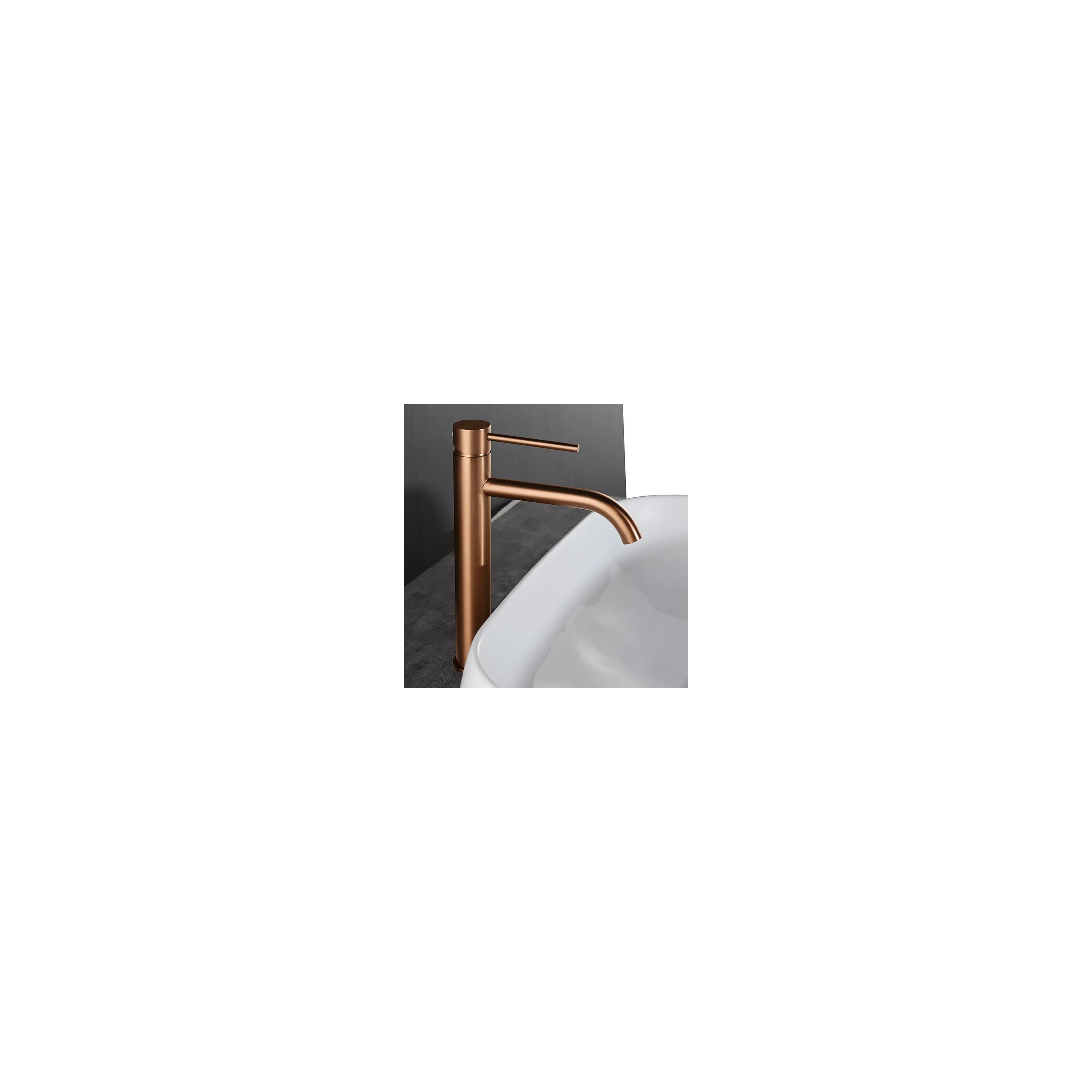 Robinet de lavabo Rea Lungo Brush Copper high