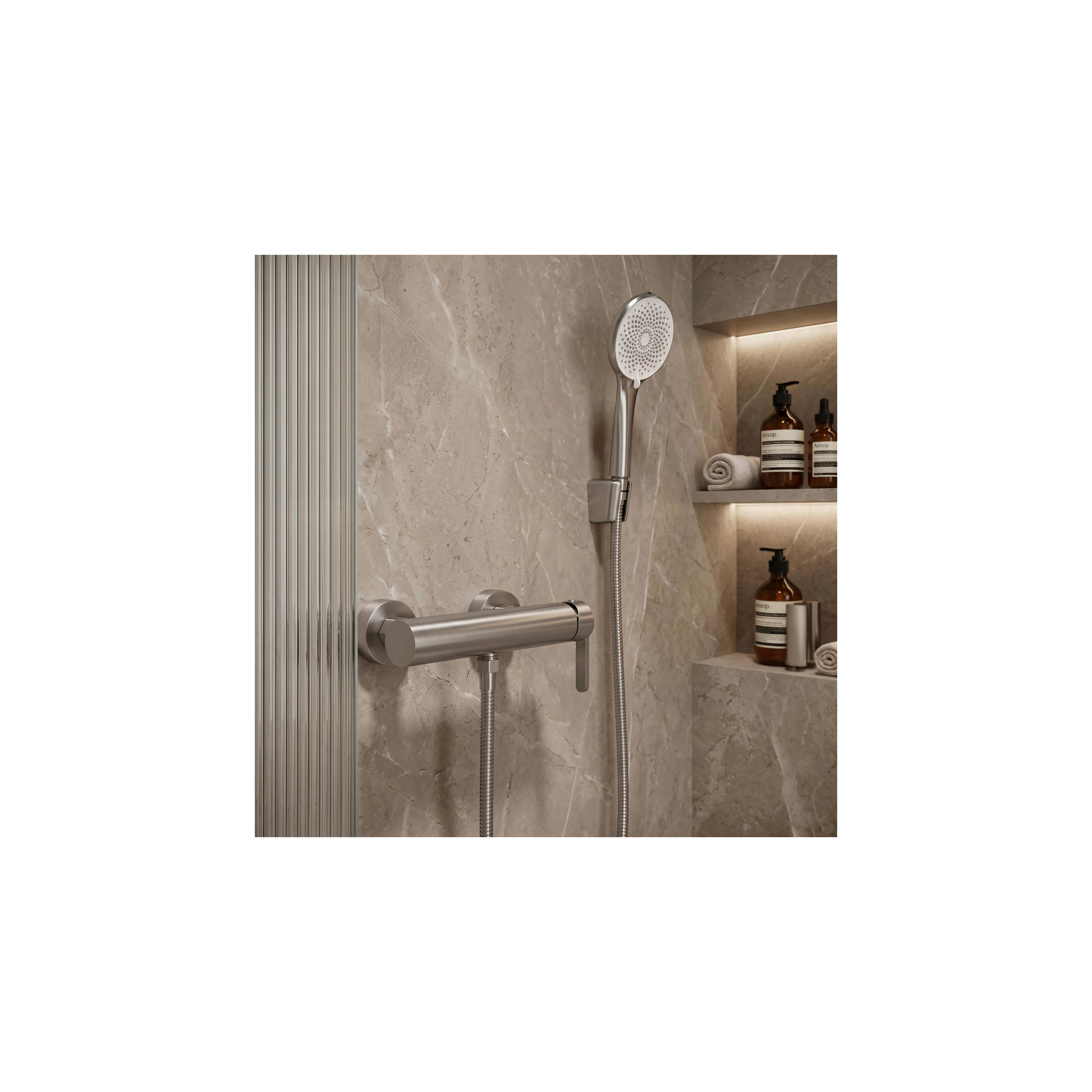 Bathtub faucet REA Ontario Side Brush Nickel