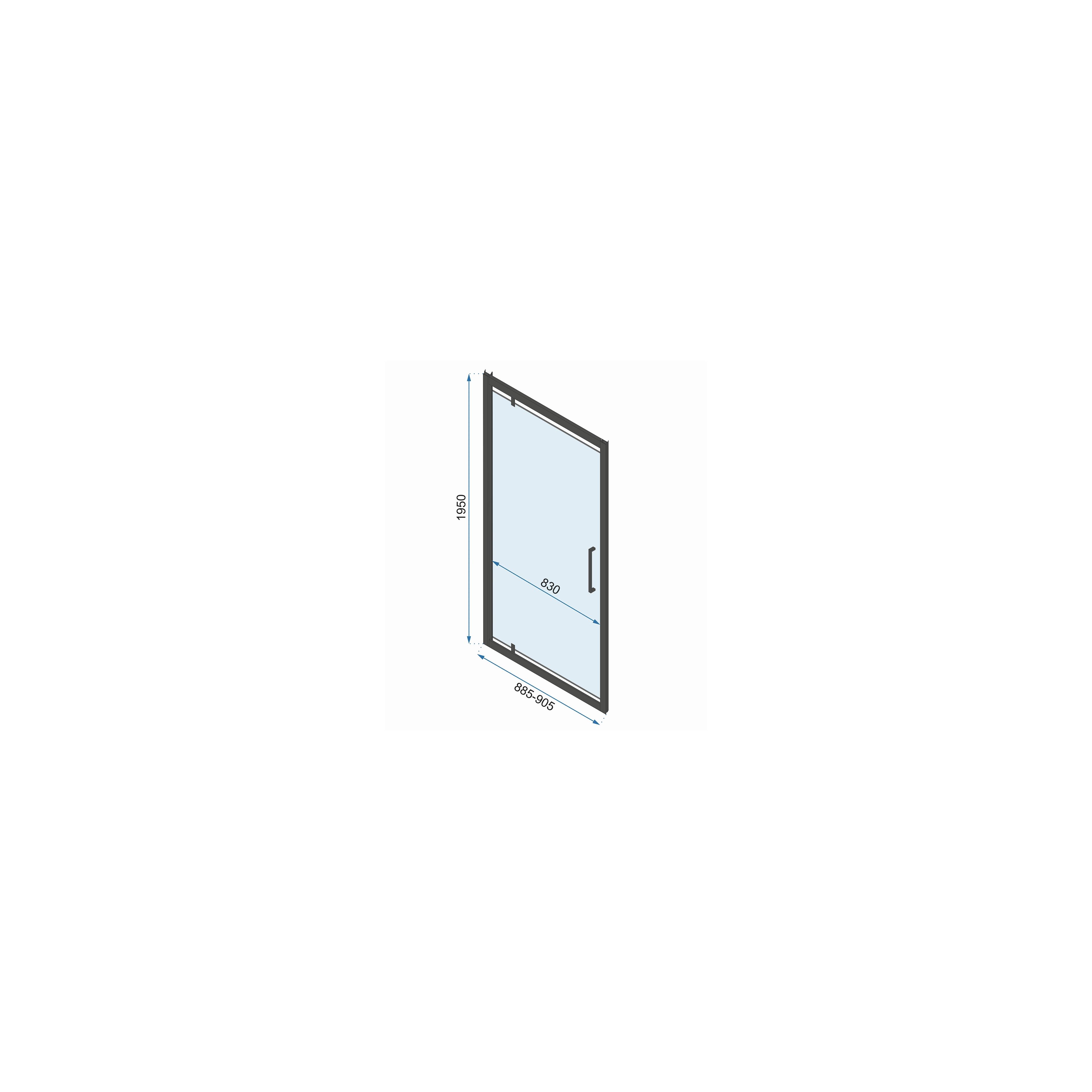 Cabina dus REA Rapid Swing Chrome