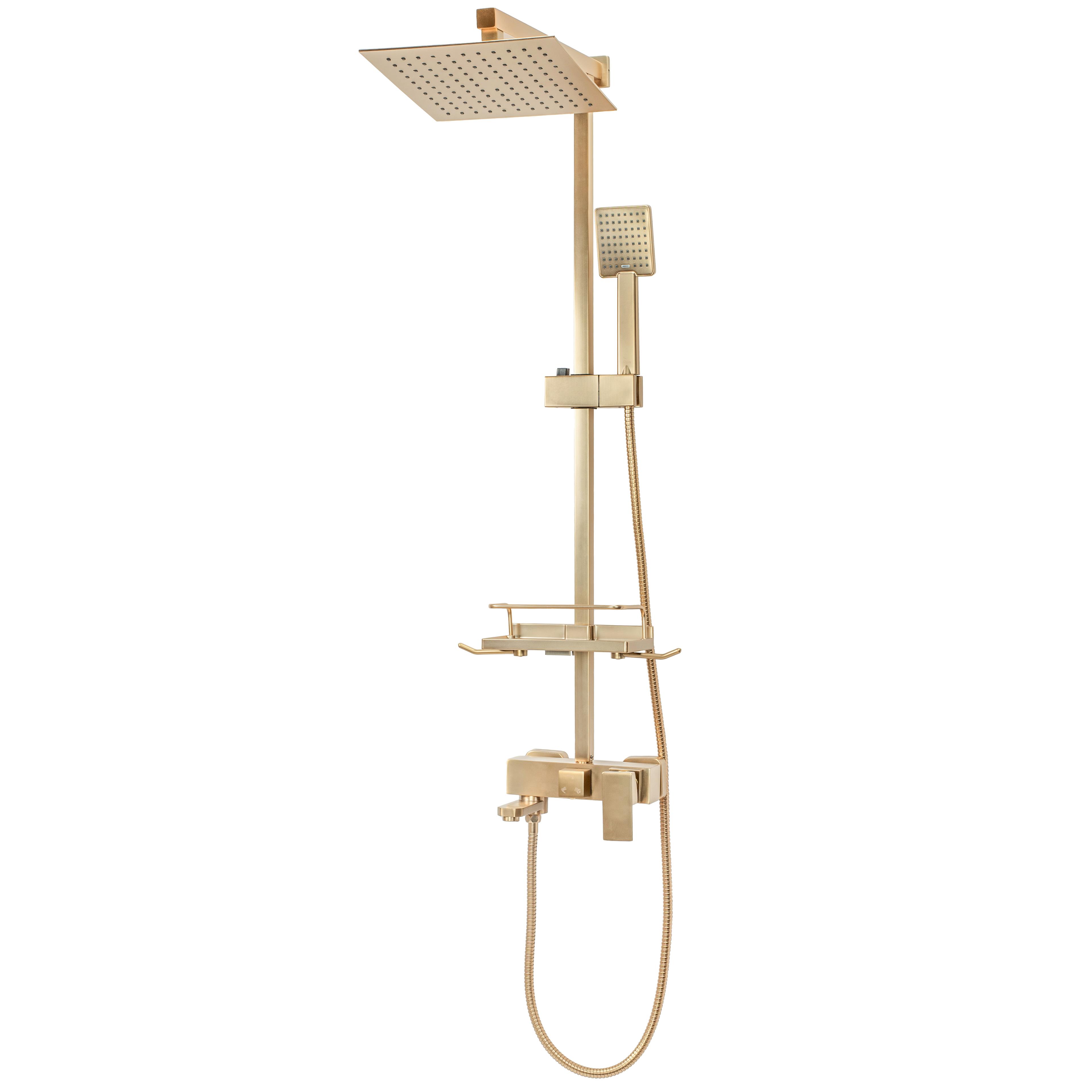 Komplet za prhanje REA JACK BRUSHED GOLD