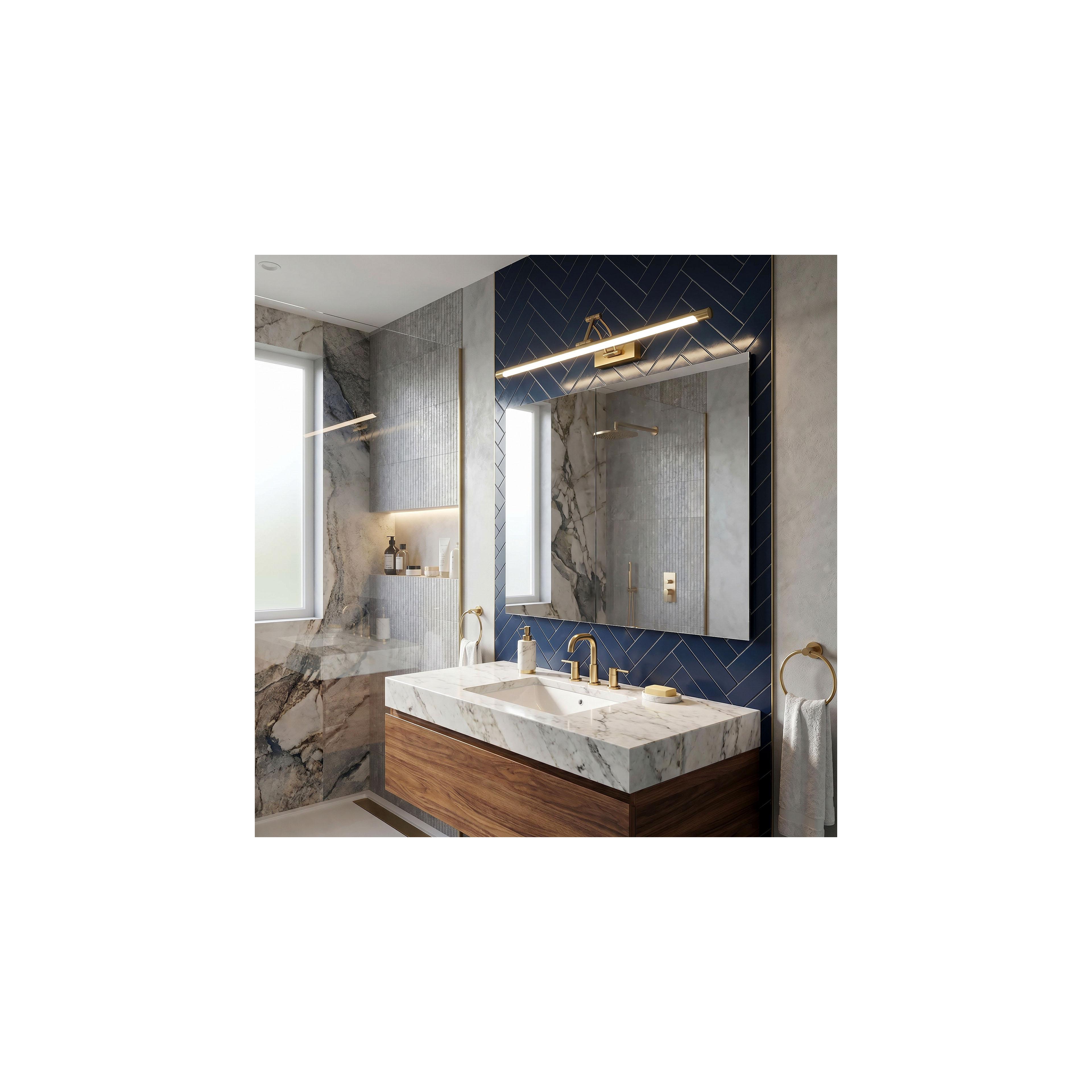 Bad LED-Wandleuchte SWE023-1W 60cm Brush Gold