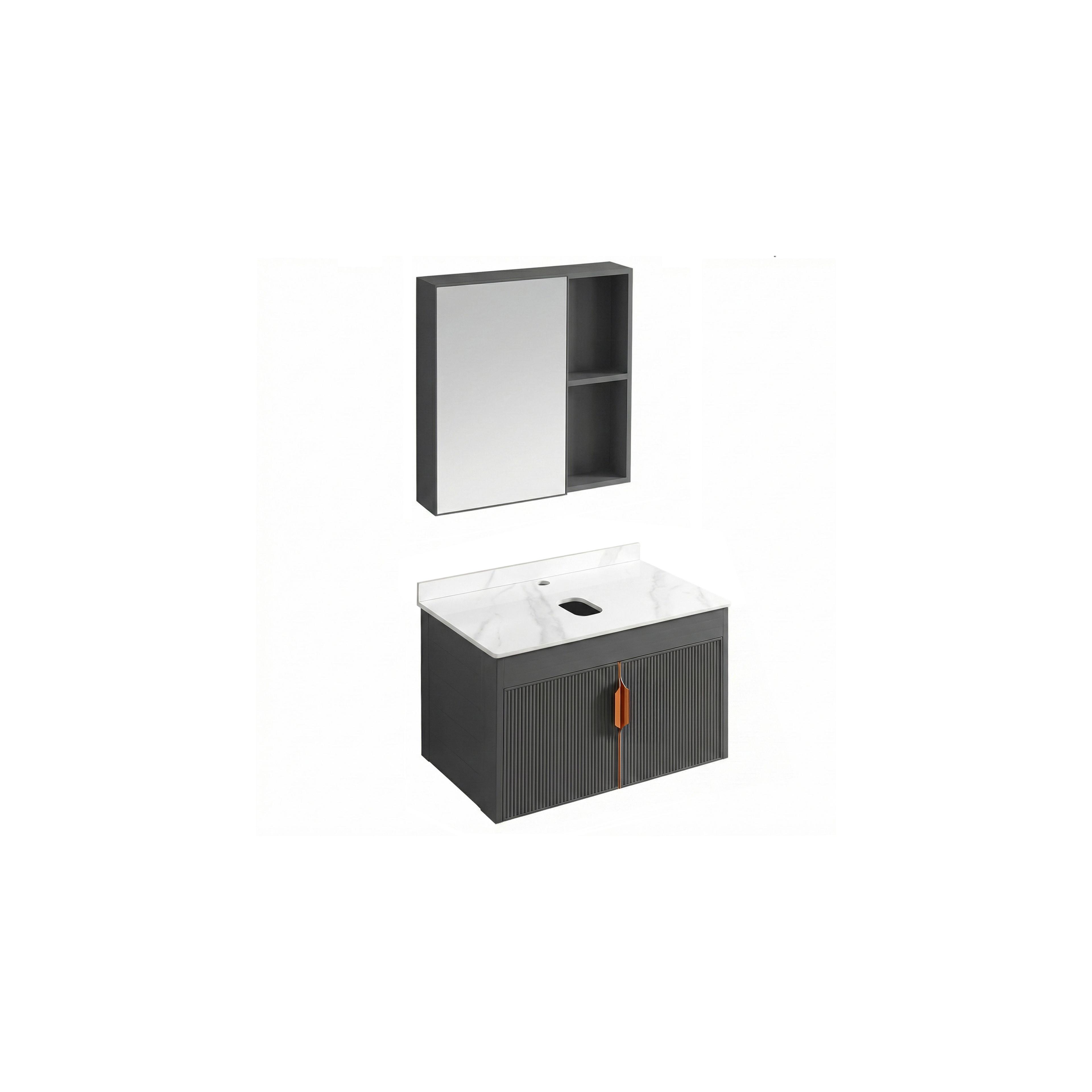 Zestaw mebli łazienkowych z blatem Modo 60cm Grey