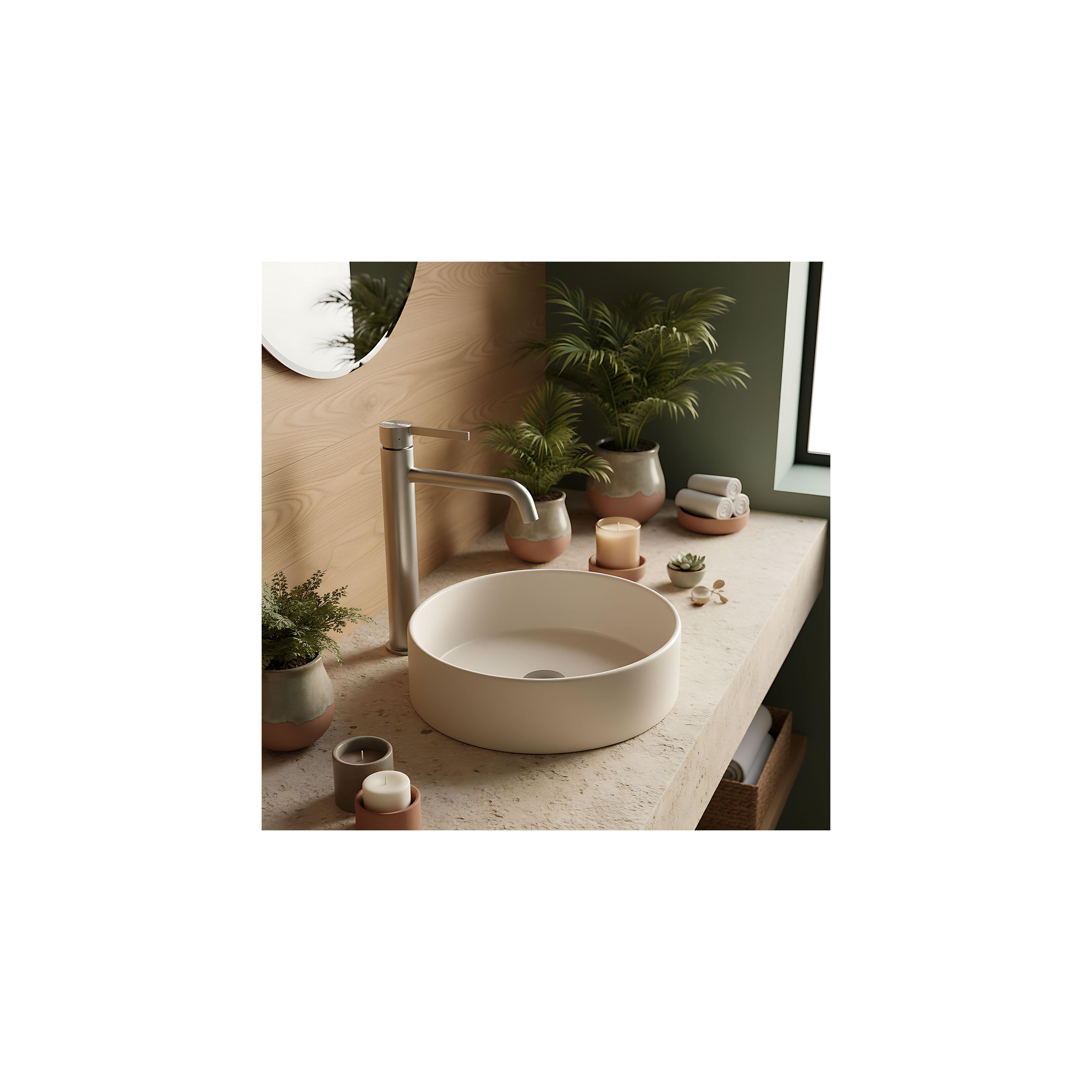 Rea Foster Brush Nickel High slavina za umivaonik