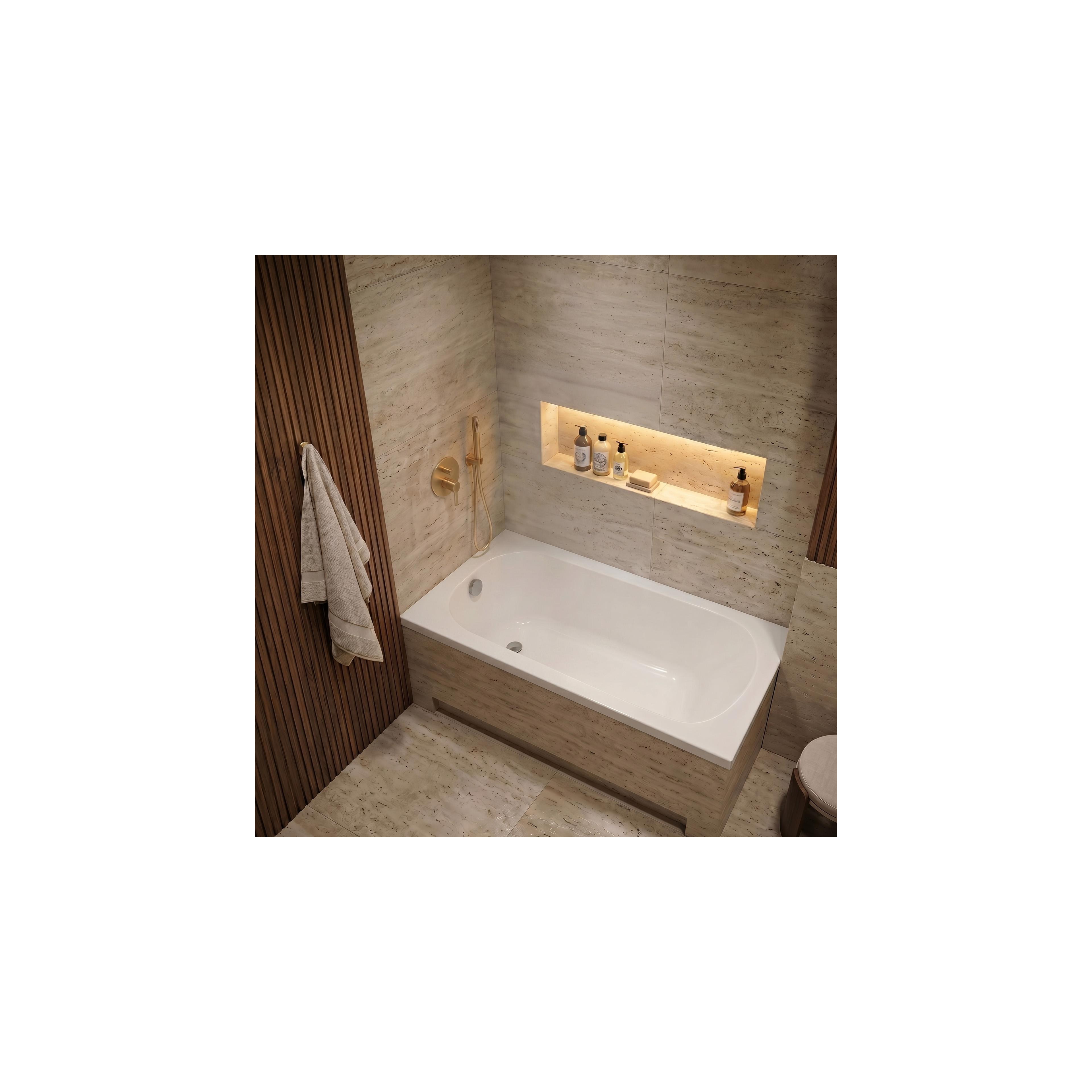 Built-in acrylic bathtub Rea Gloria 130