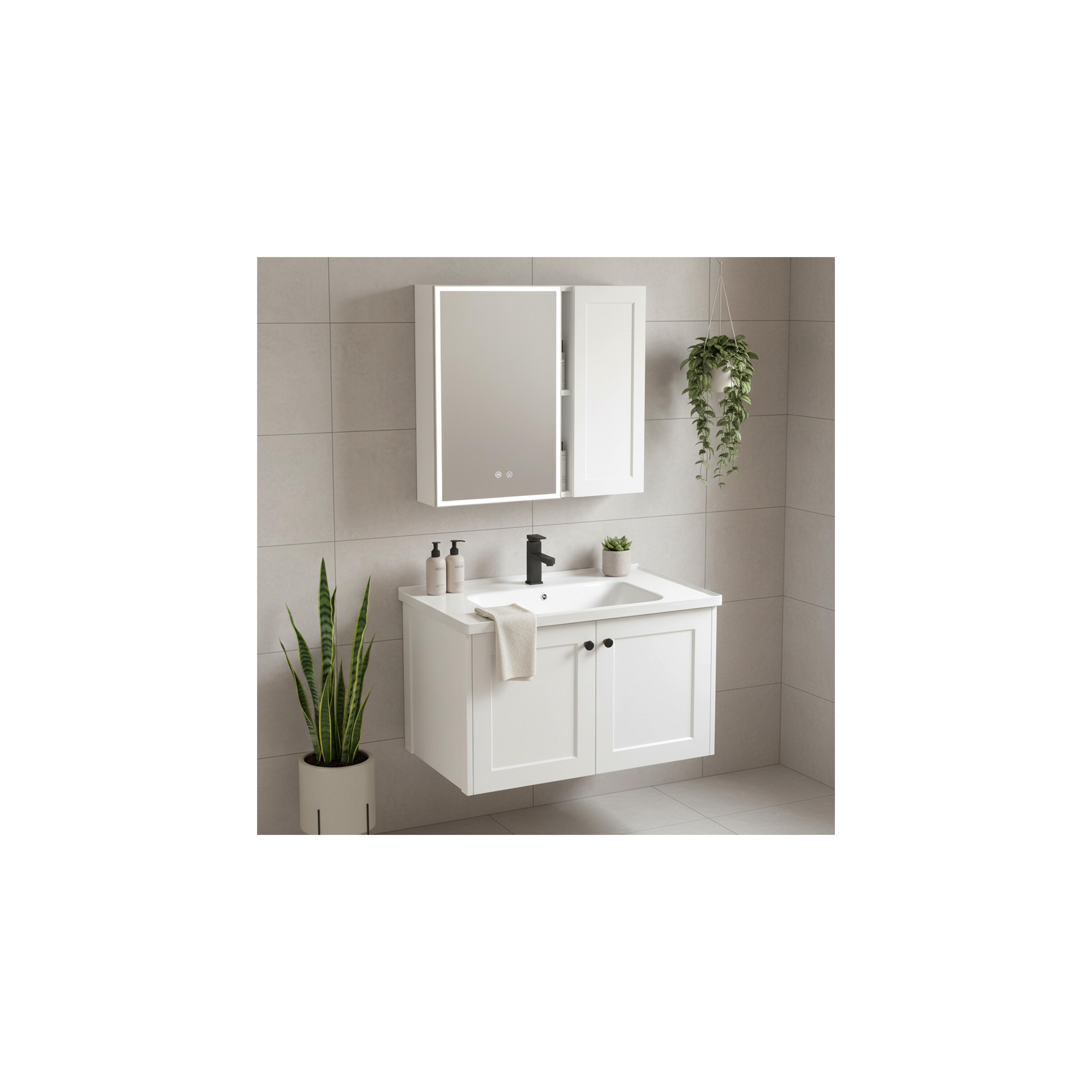 Ensemble de meubles de salle de bain avec lavabo Monti 60cm White