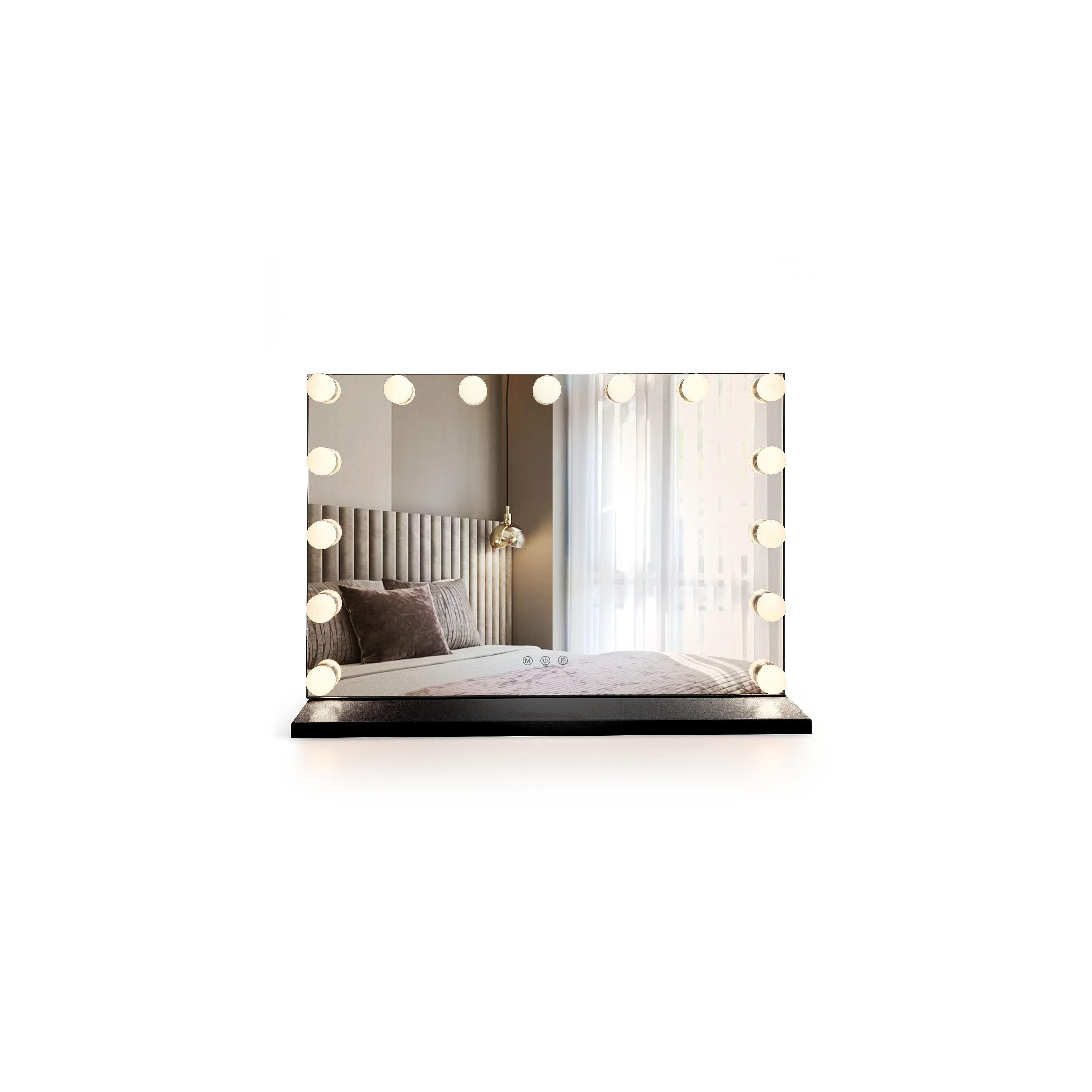 LUSTRO ŚCIENNE LED HOLLYWOOD Black