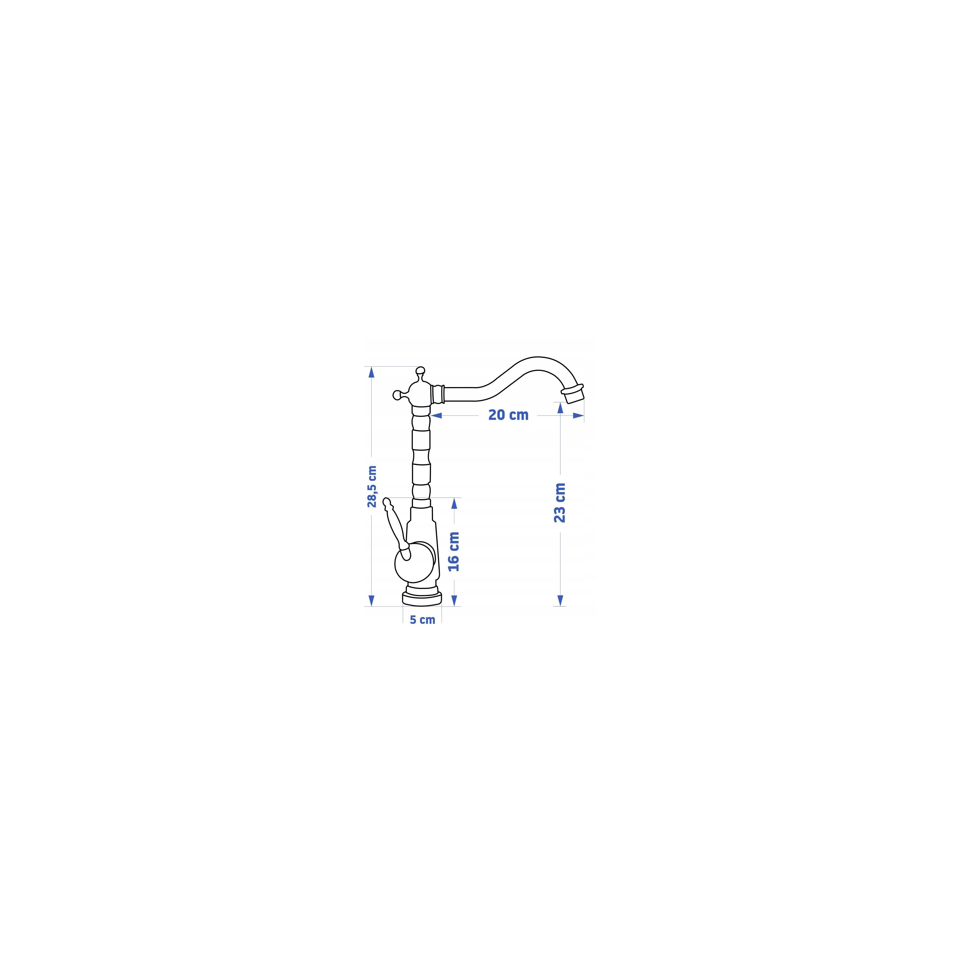 Robinet de lavabo Rea Bona Brush Copper High