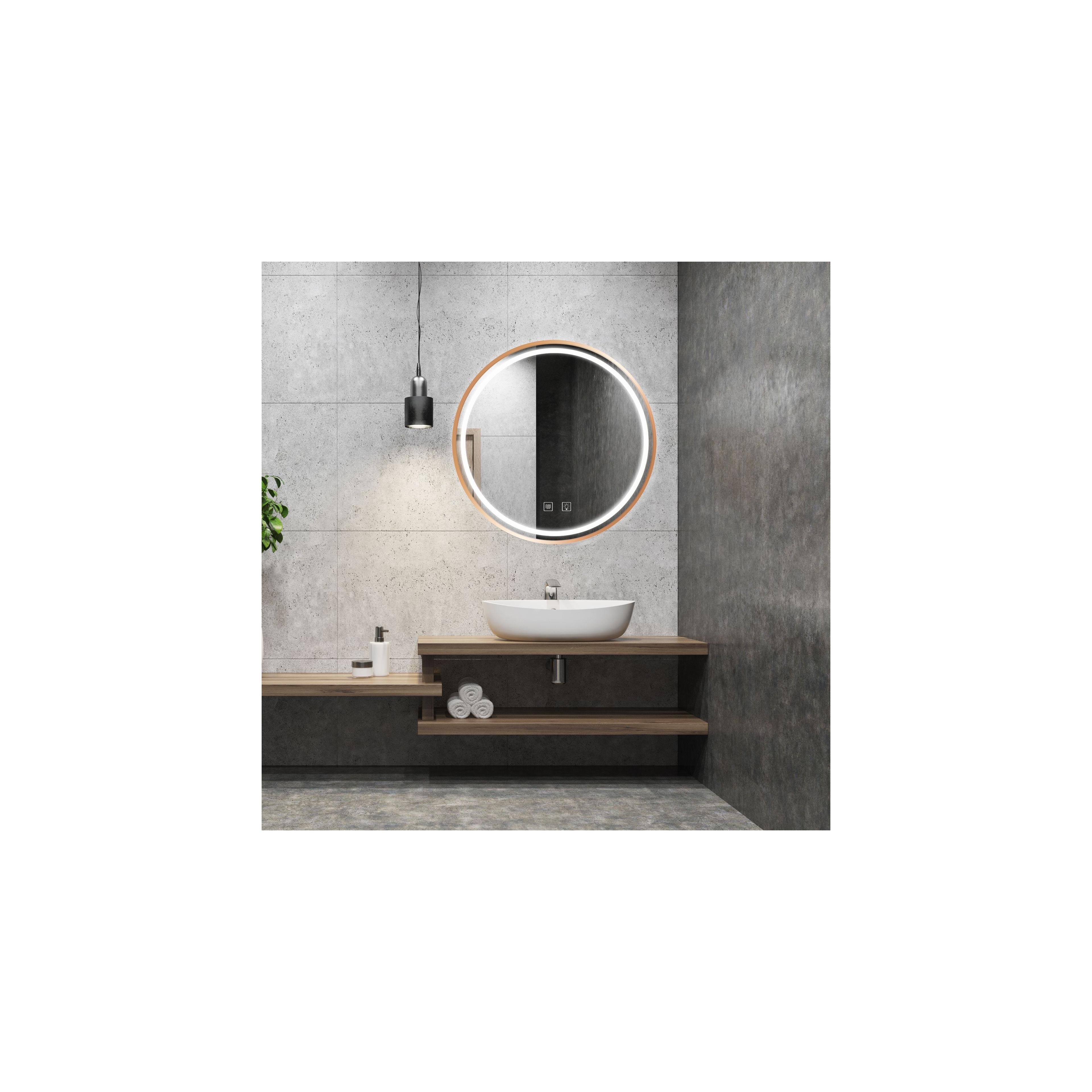 LED sienas spogulis 50cm MMJ BRUSH COPPER