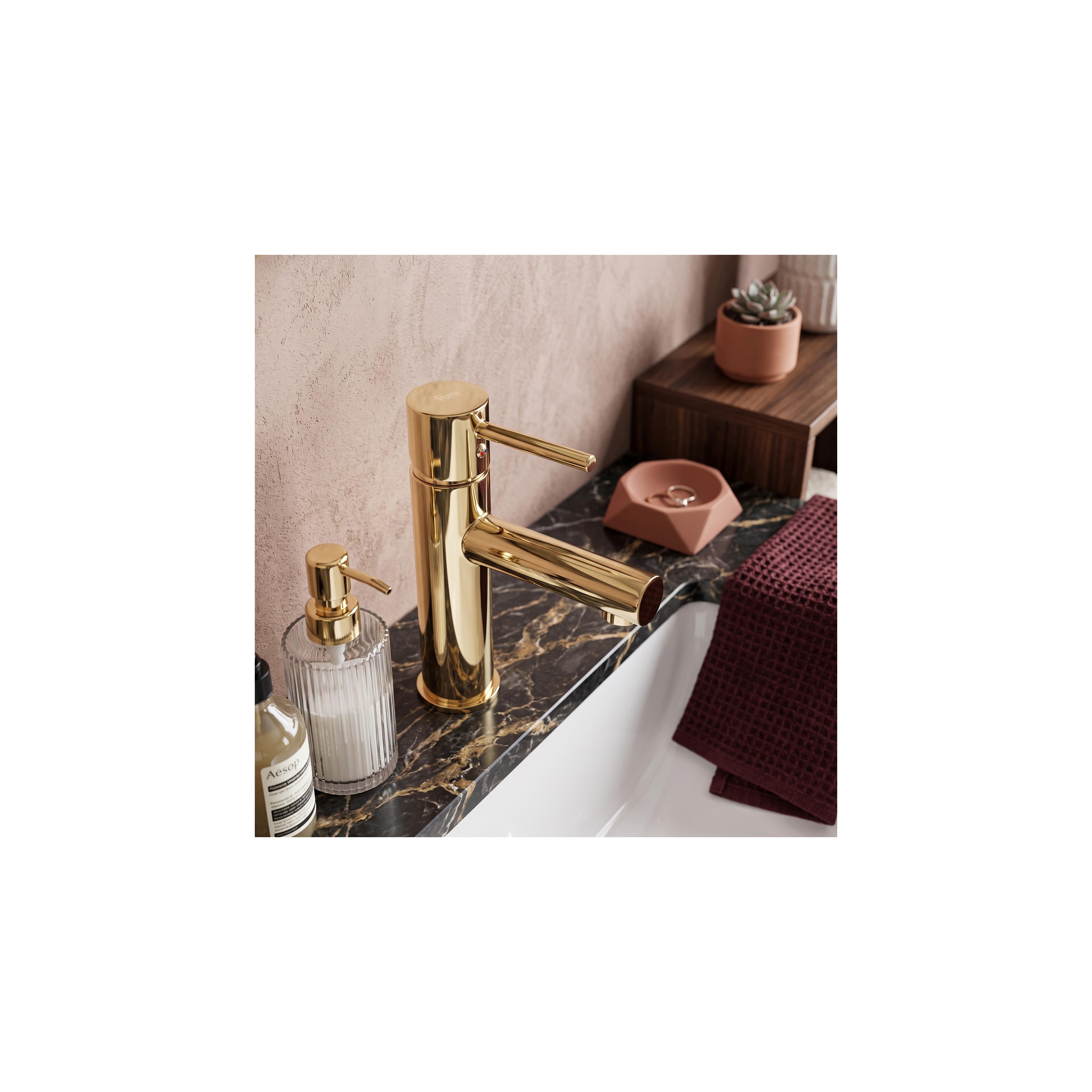 Bathroom faucet Rea Tess  Gold Low