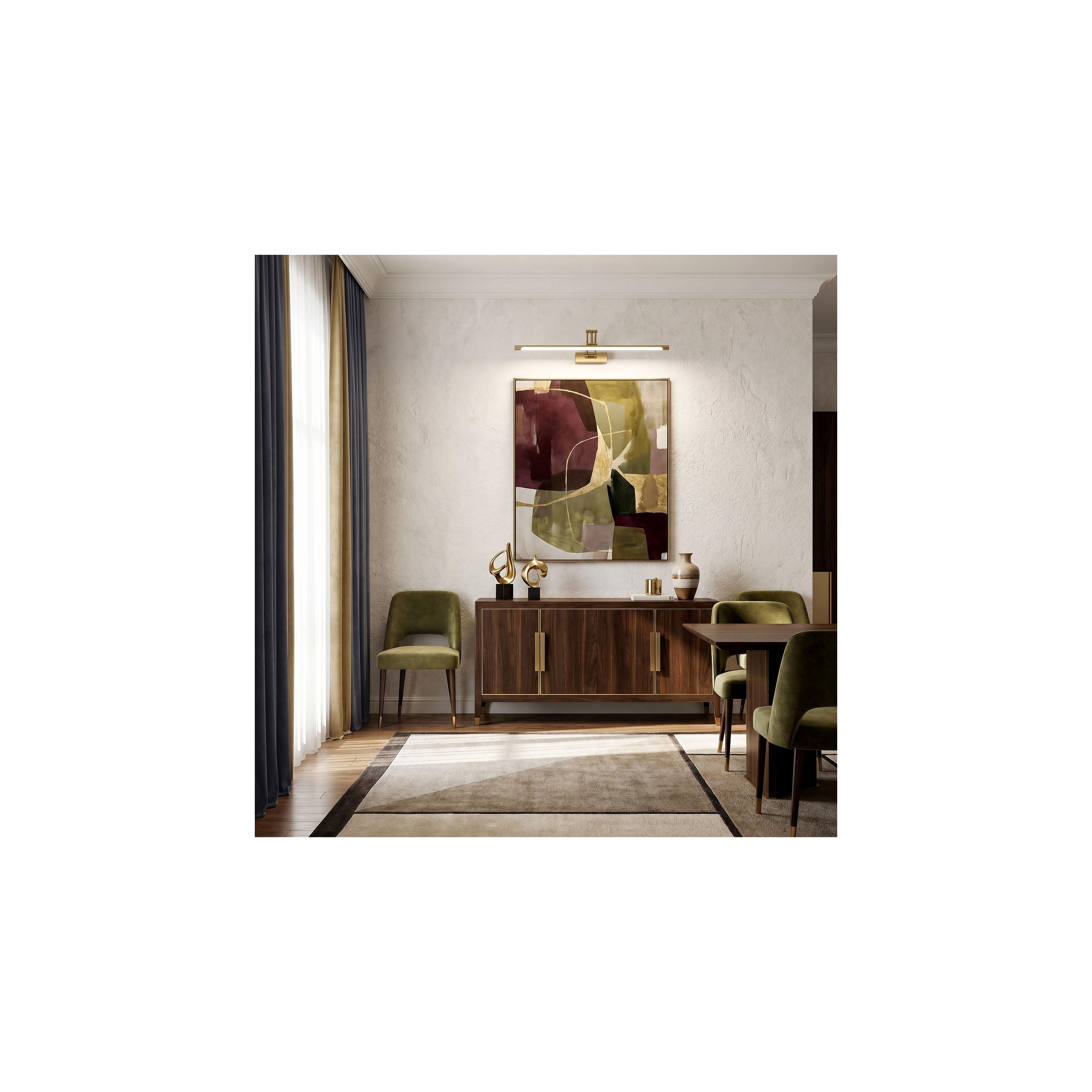 Bad LED-Wandleuchte SWE023-1W 60cm Brush Gold