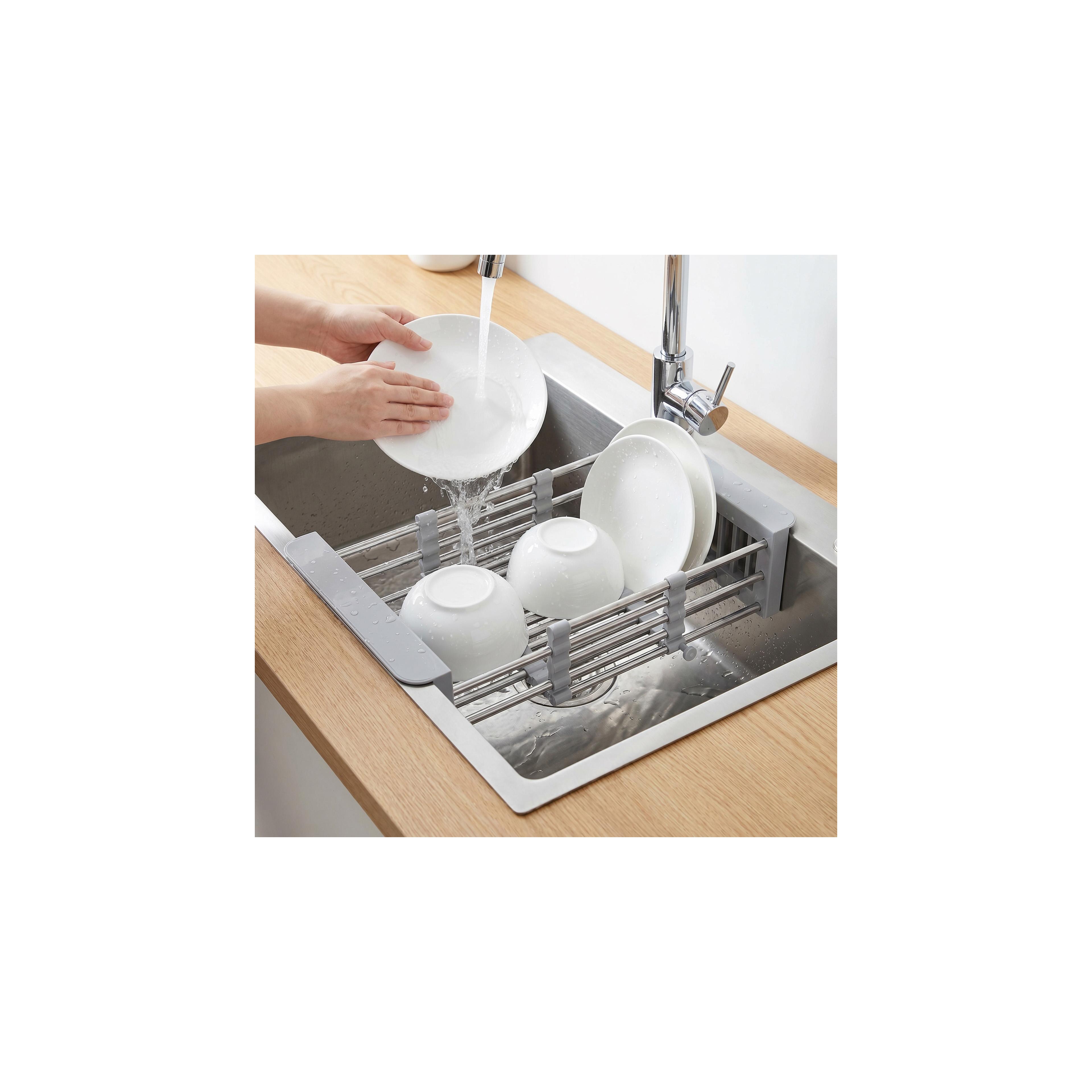 Stahlspüle mit 3-teiligem Zubehörset REA Liam Brush Nickel