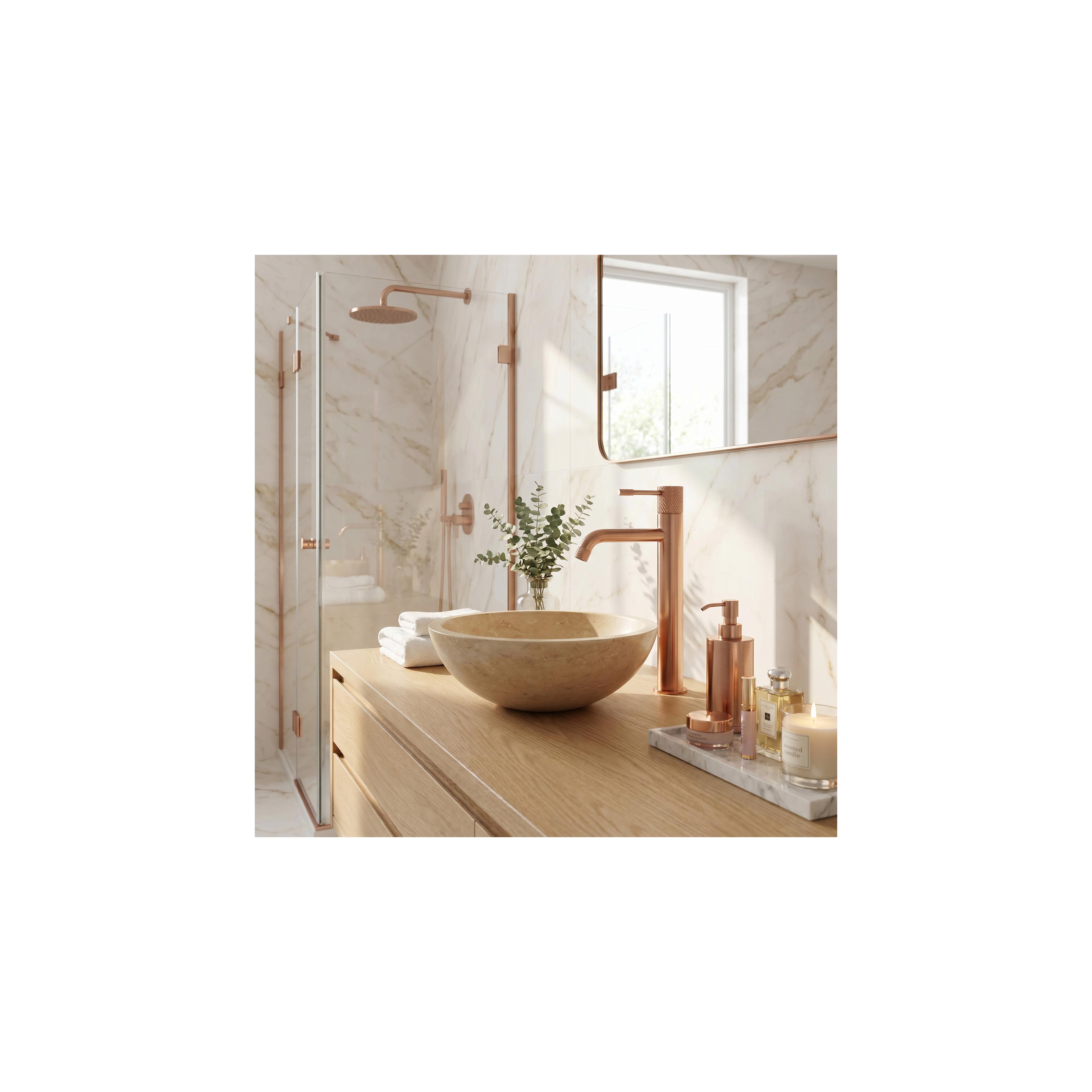 Bathroom faucet Rea Venti Brush Copper High