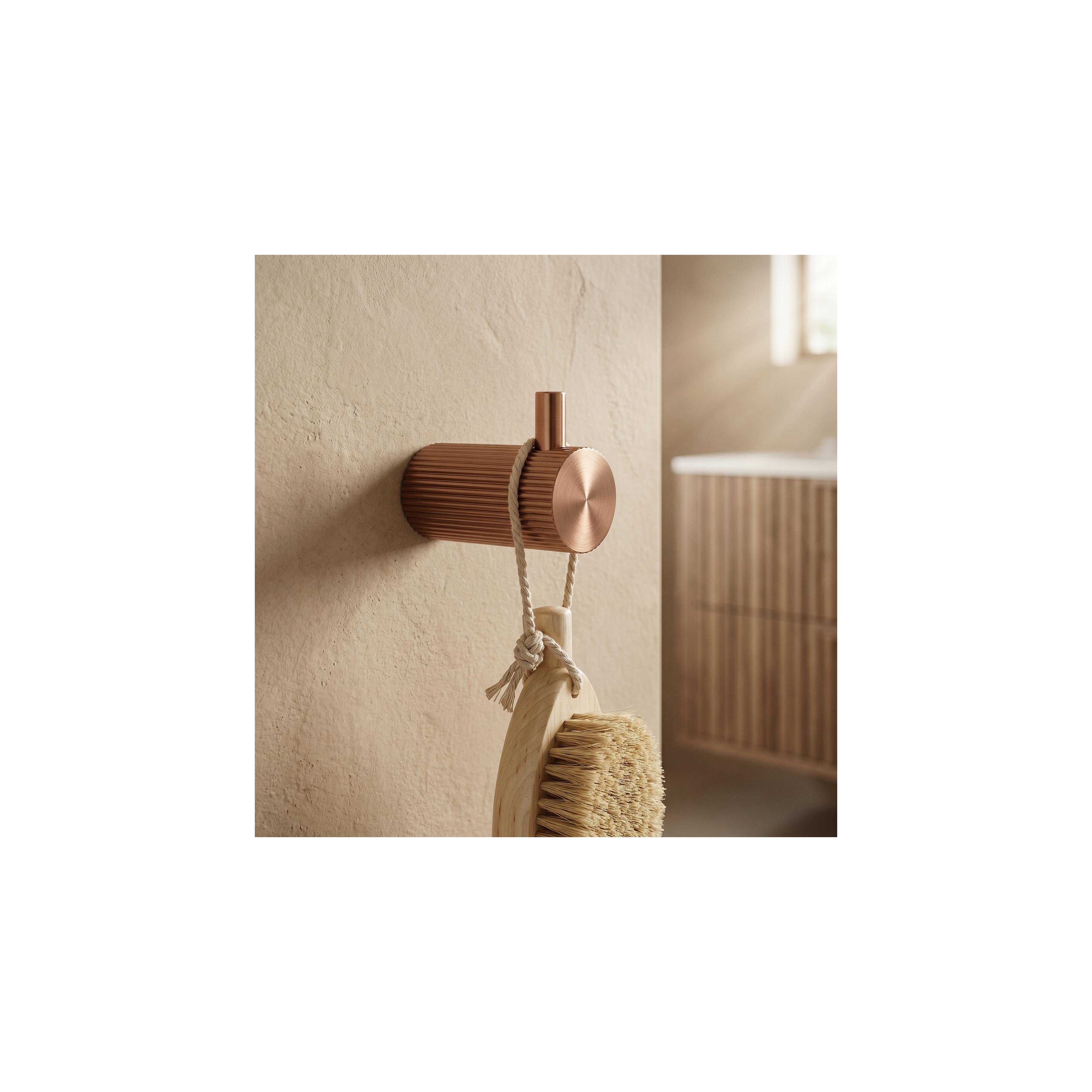 Gancho de casa de banho A64104 SOLO Brush Copper
