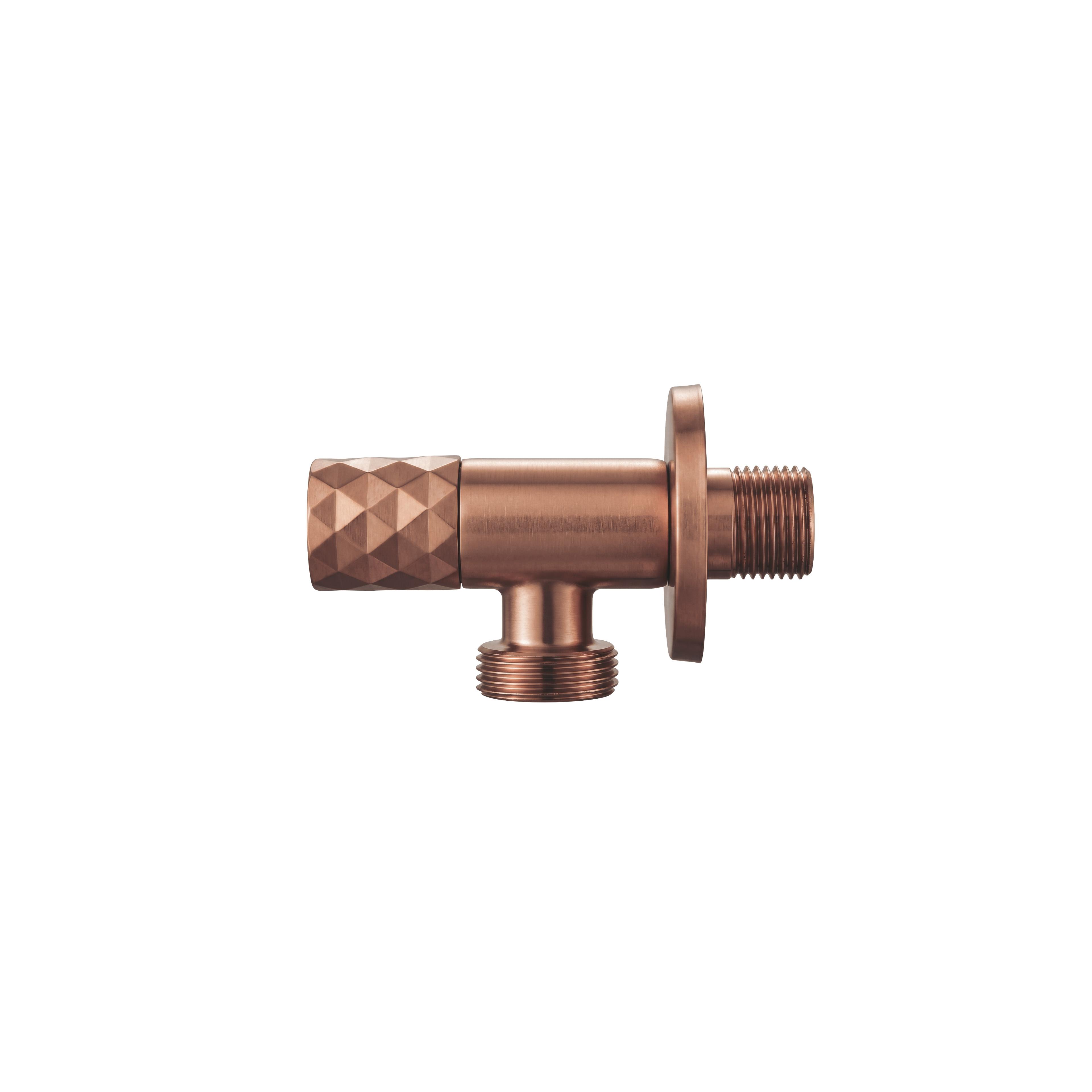 Kampinis vožtuvas Diamond 03 1/2" x 3/4" Brush Copper
