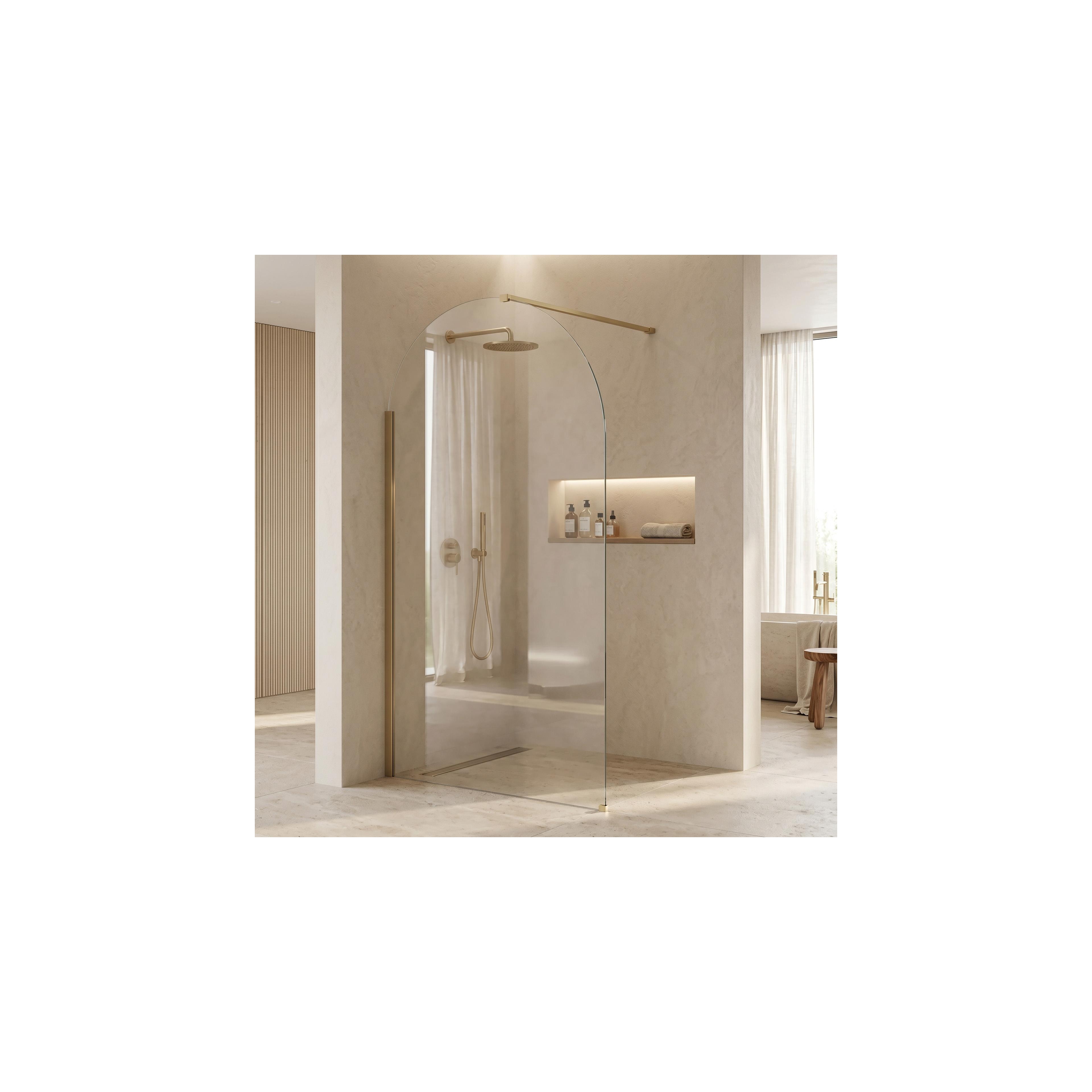 Duschvägg Rea Heaven Brush Gold 120