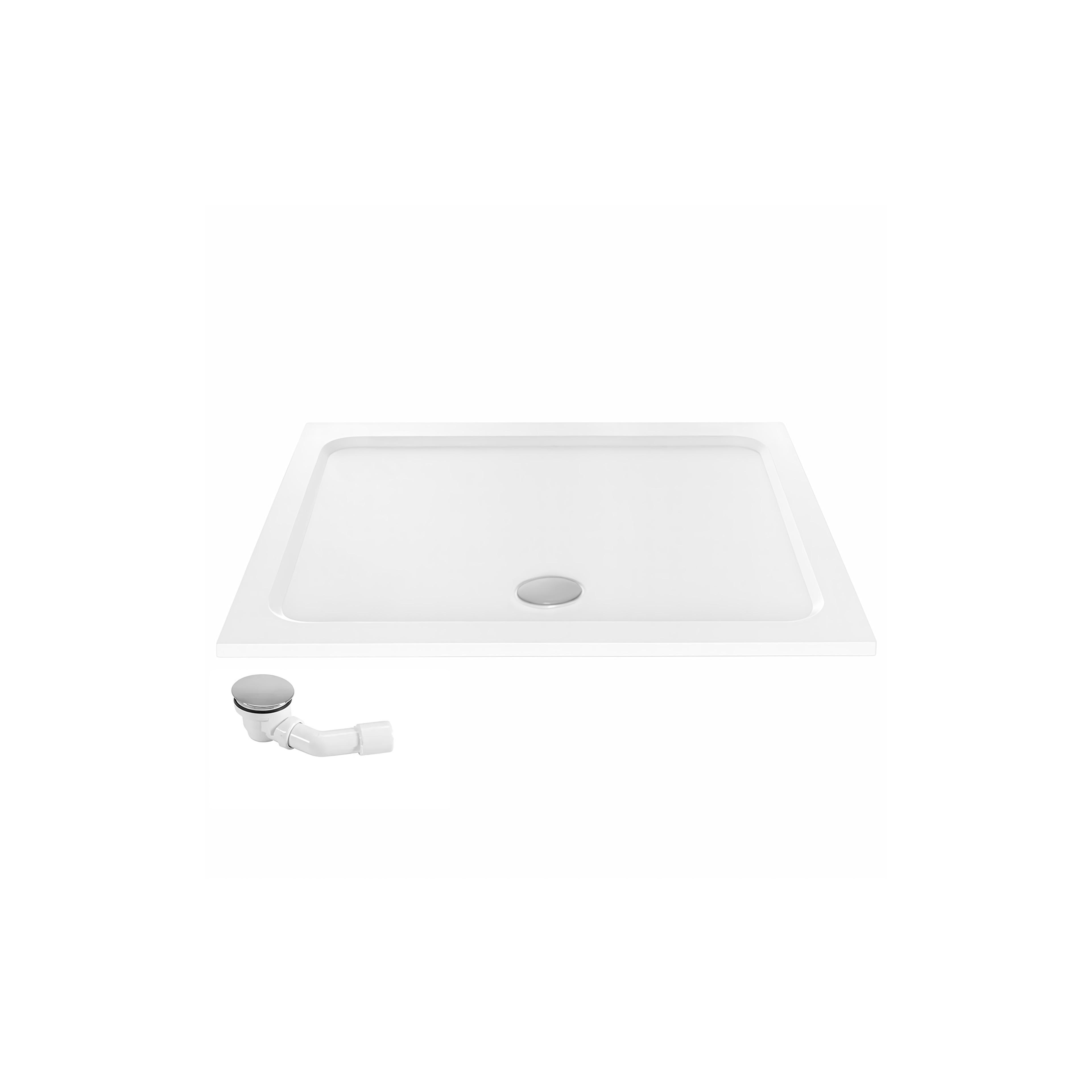 shower tray Rea Belmond White 80x100 Chrome
