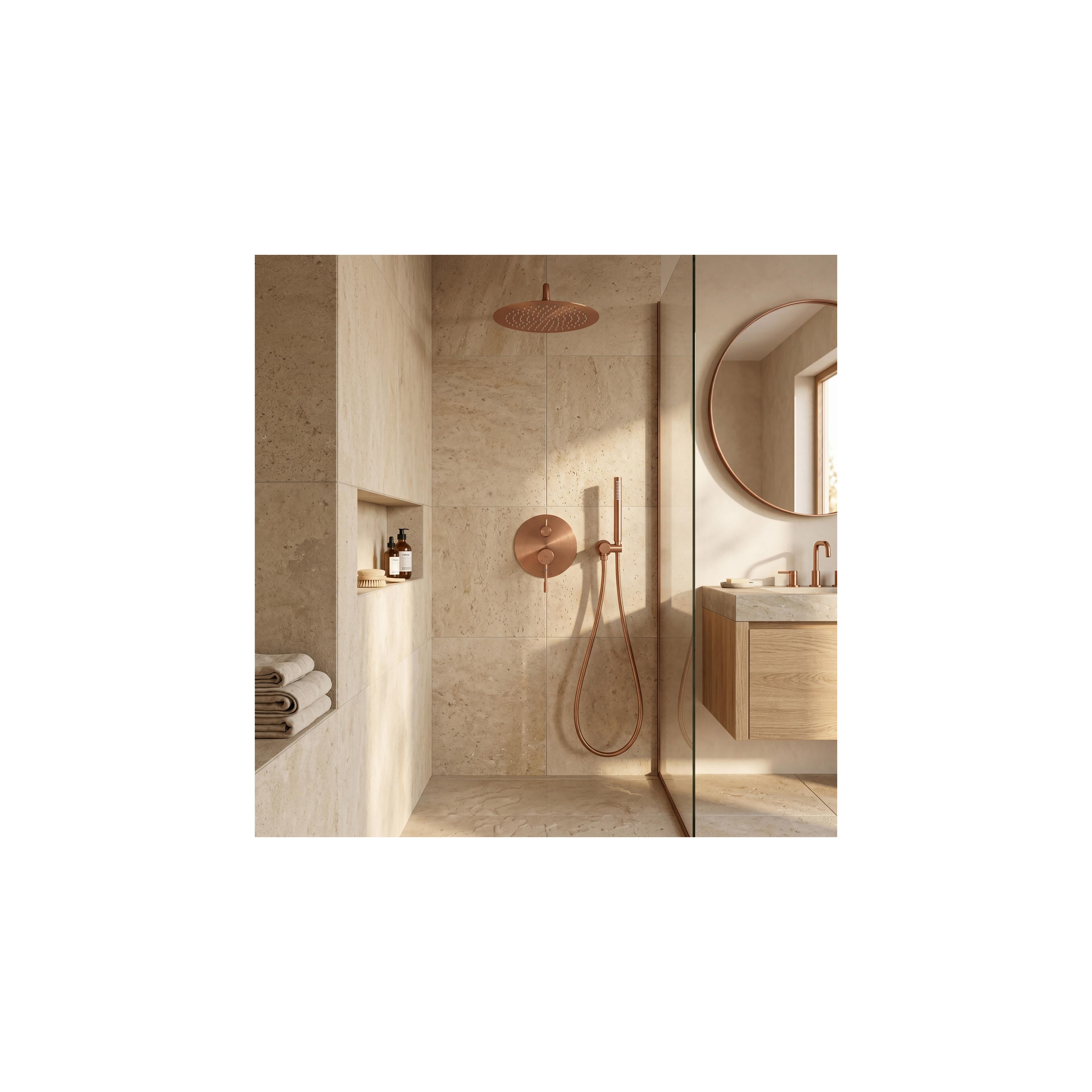 Shower system Rea Venti Brush Copper + BOX