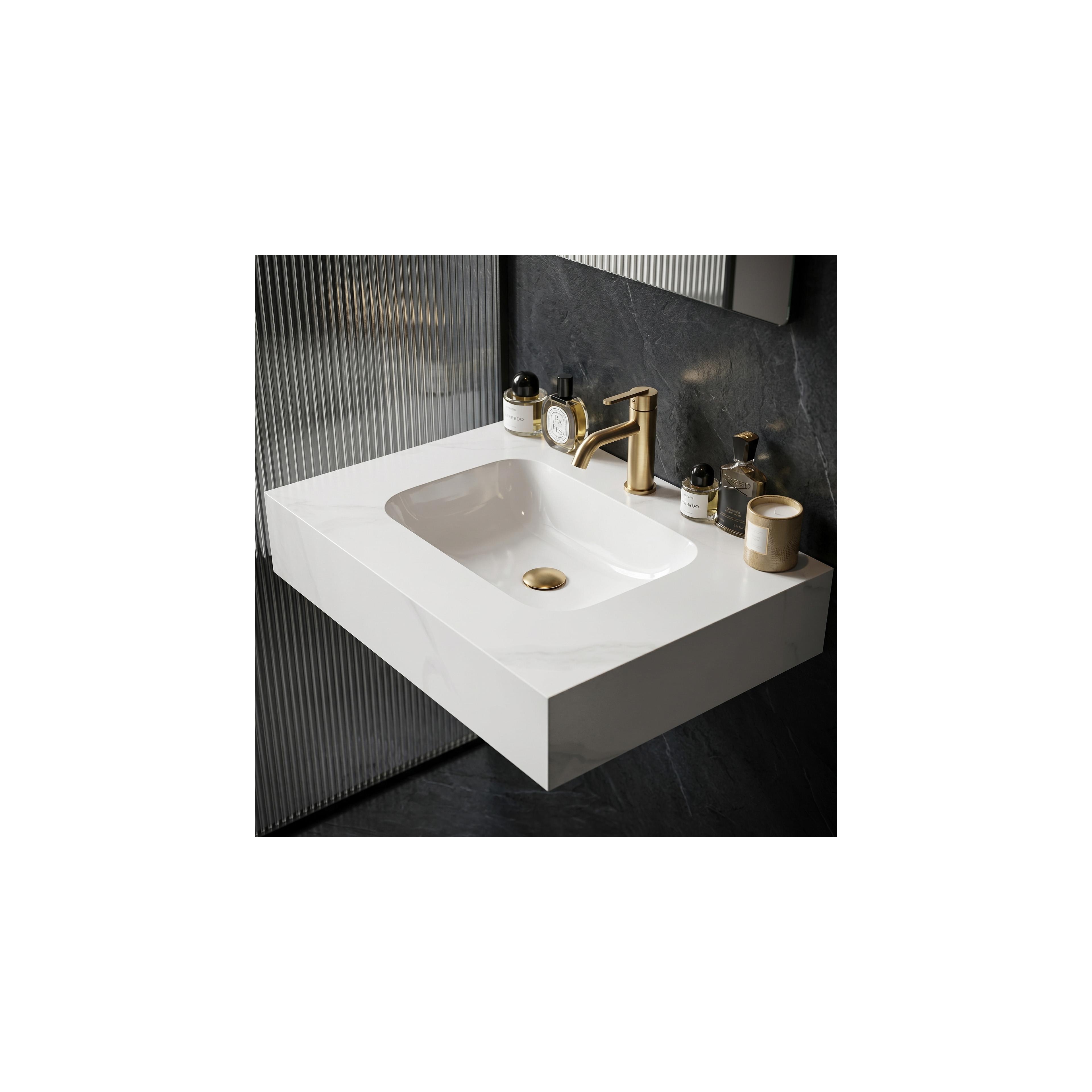 Wall-hung washbasin REA Aresa Belt White 70