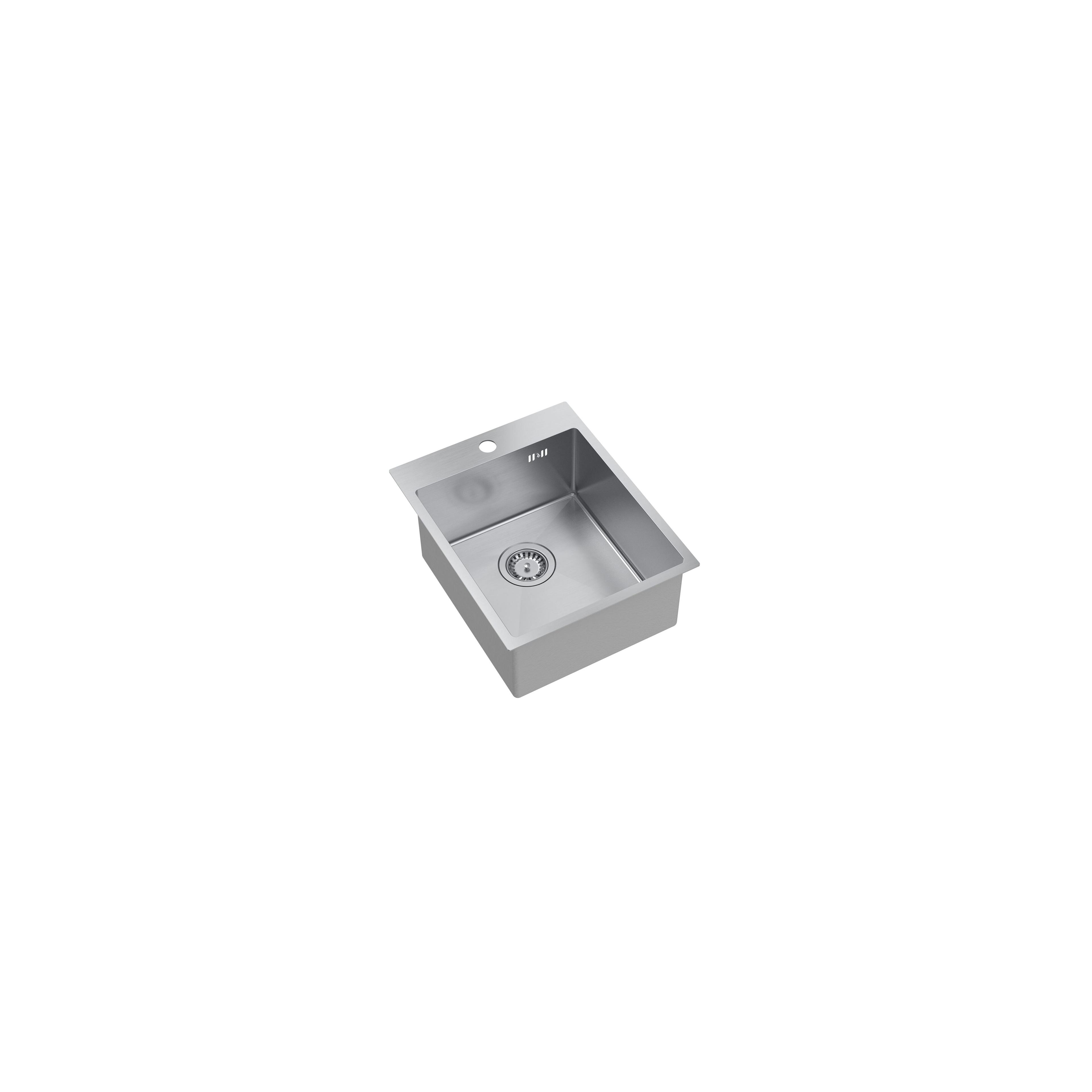 Edelstahlspüle RUSSEL 90 BRUSH NICKEL