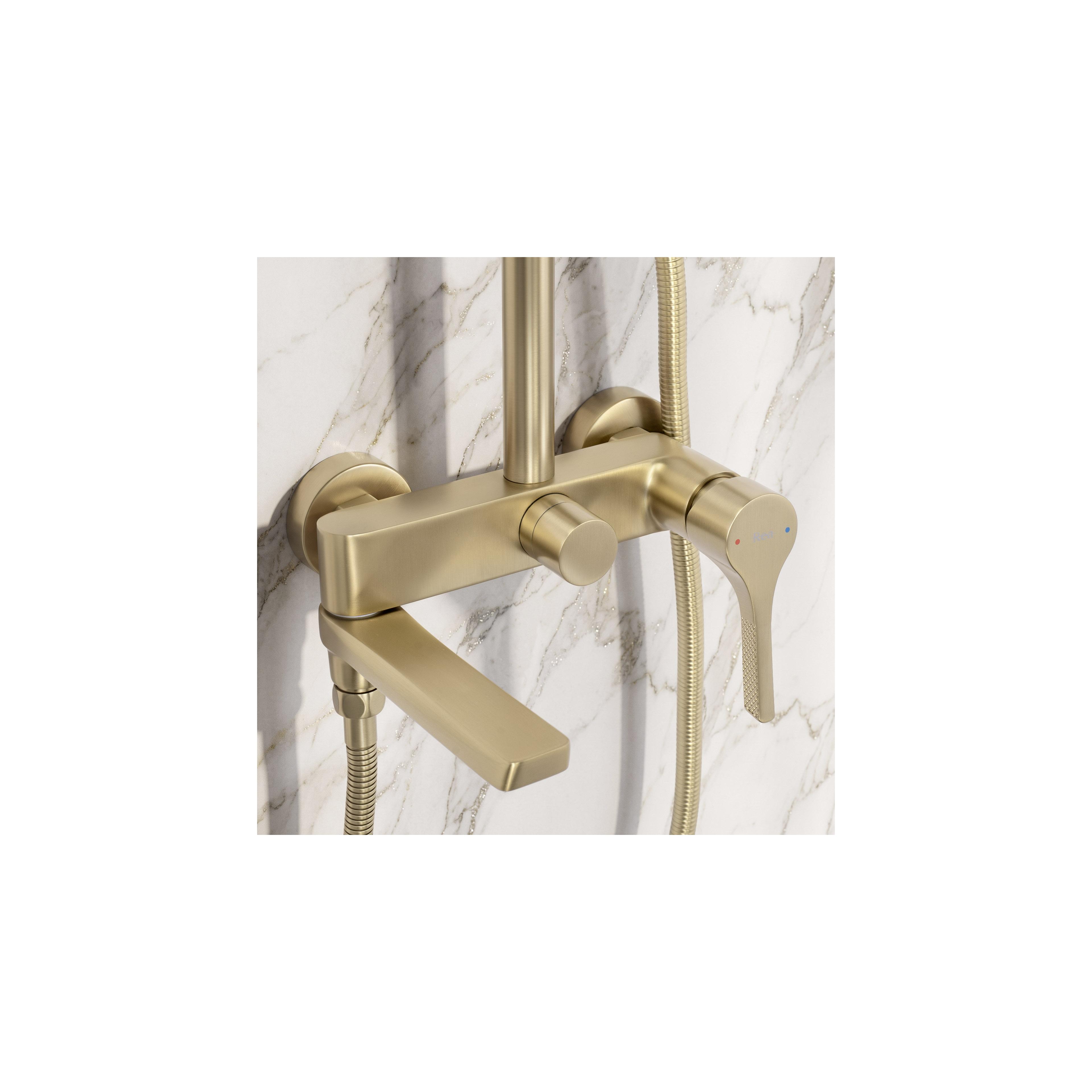 Shower set PREMIUM Rea Maxim Brush Gold