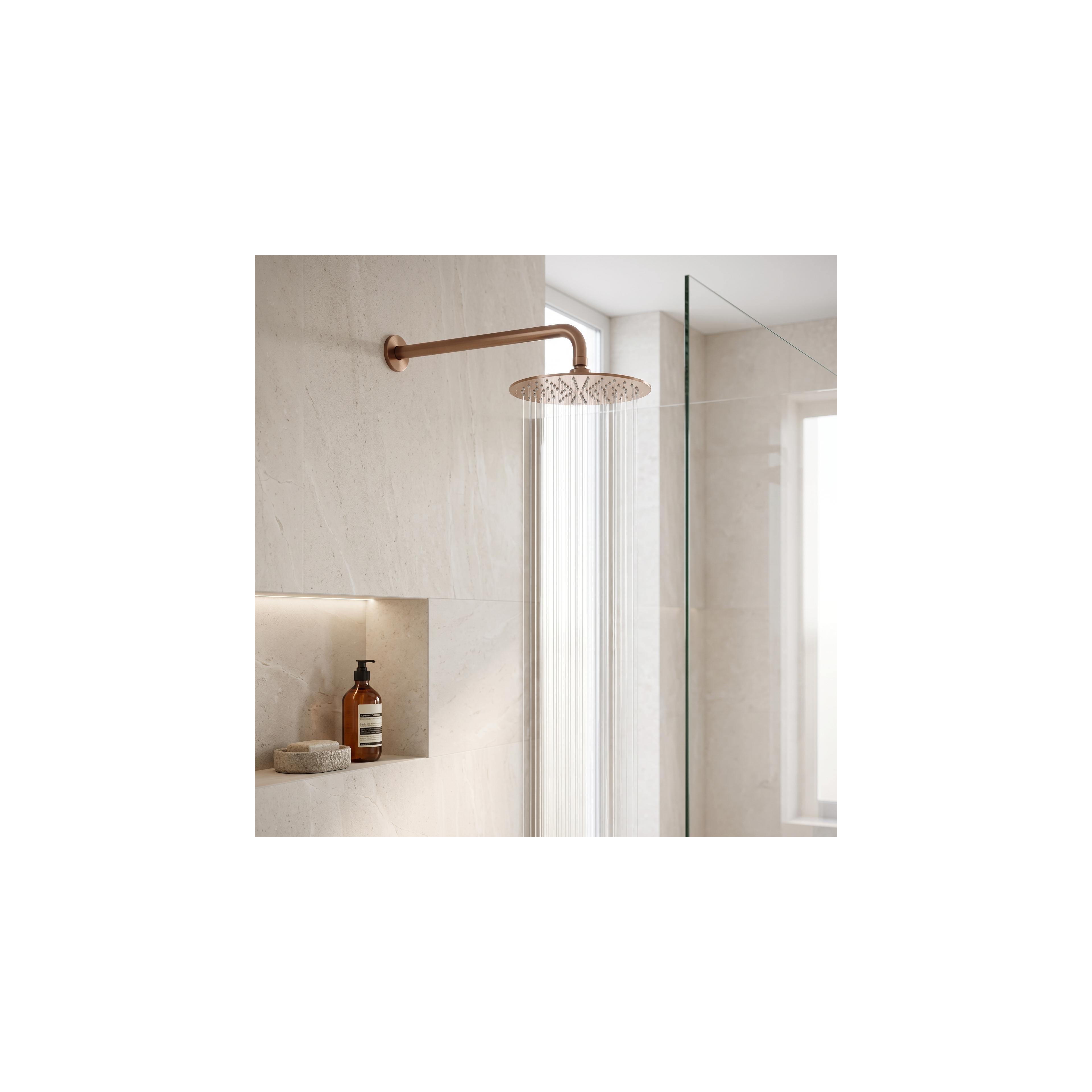 Кръгло рамо за душ пита REA JS-9021 40cm Brush copper