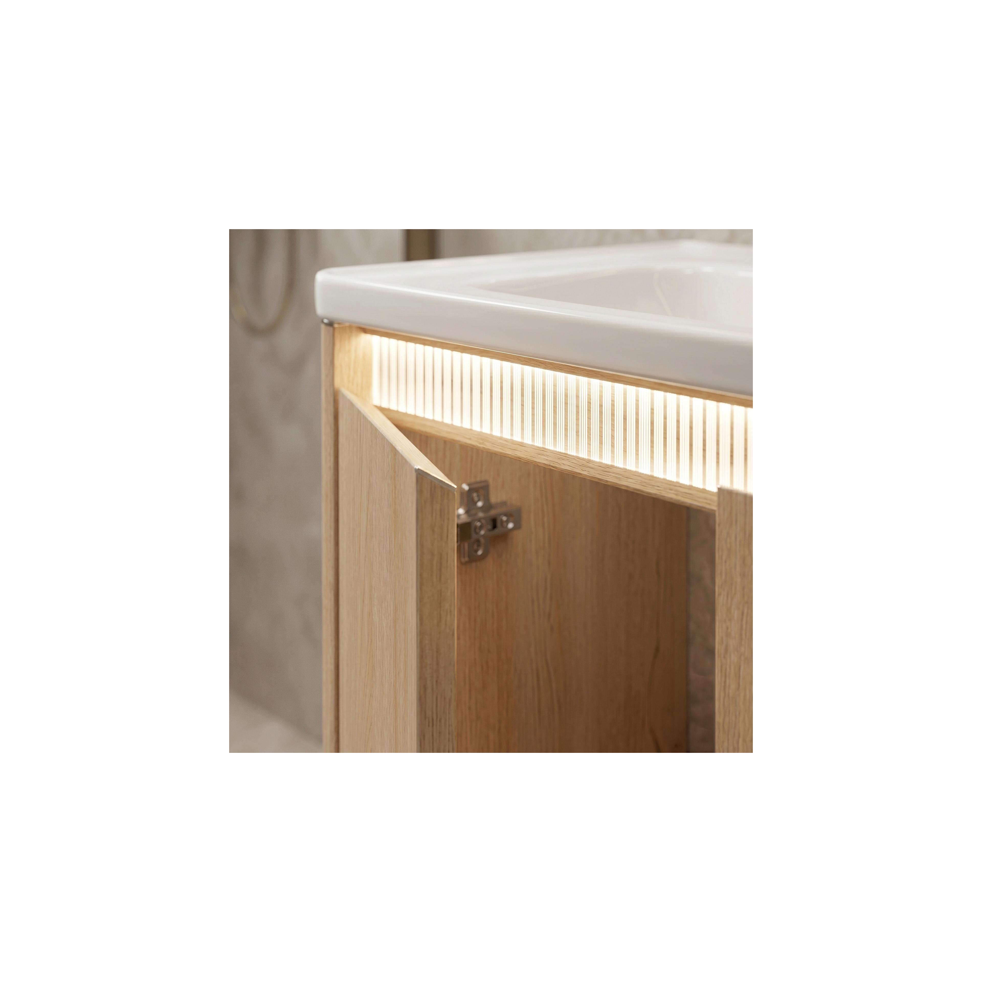 Zestaw mebli łazienkowych z Umywalką Sora DE07-70 Oak 70CM