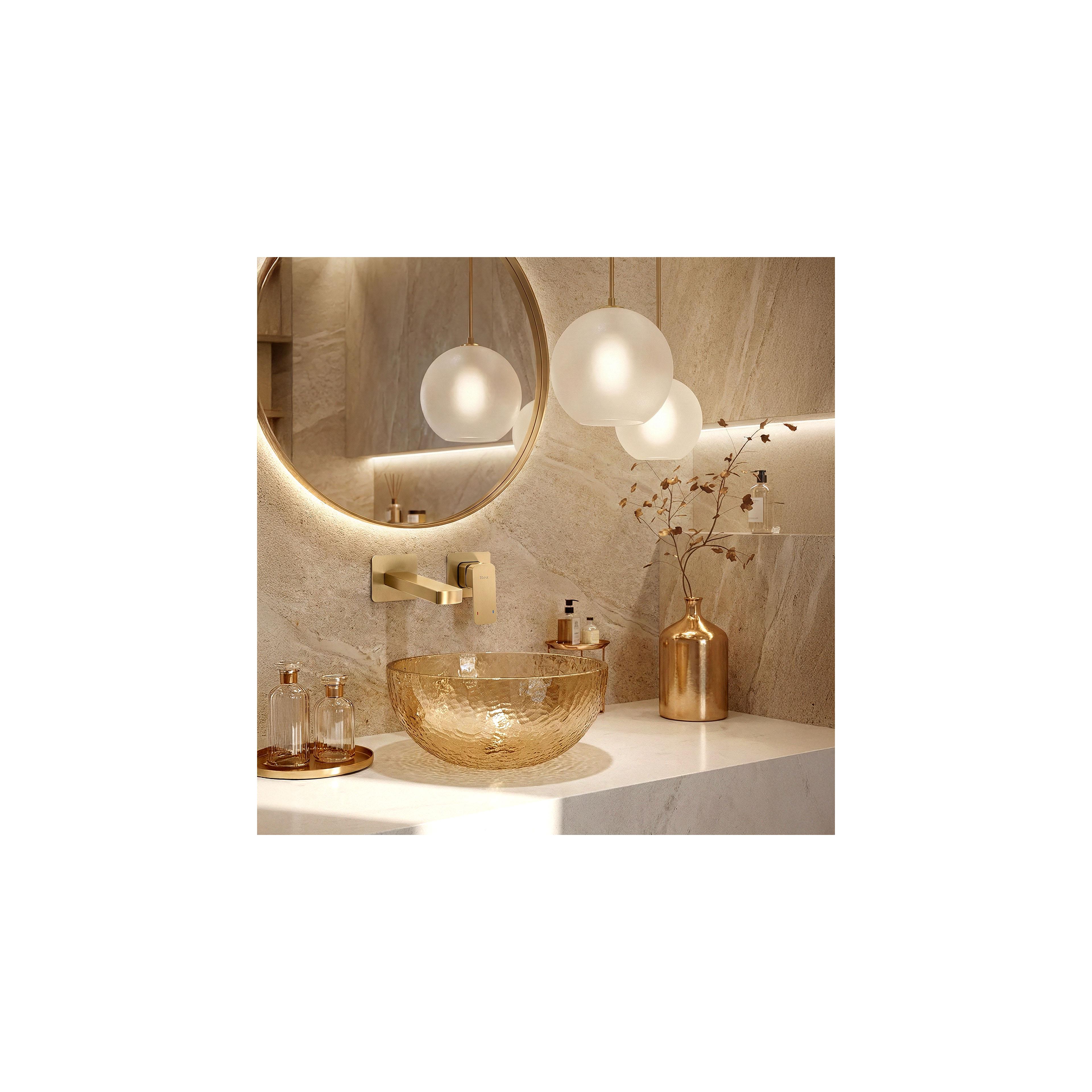 ROBINET ENCASTRÉ REA Arlo Brush Gold