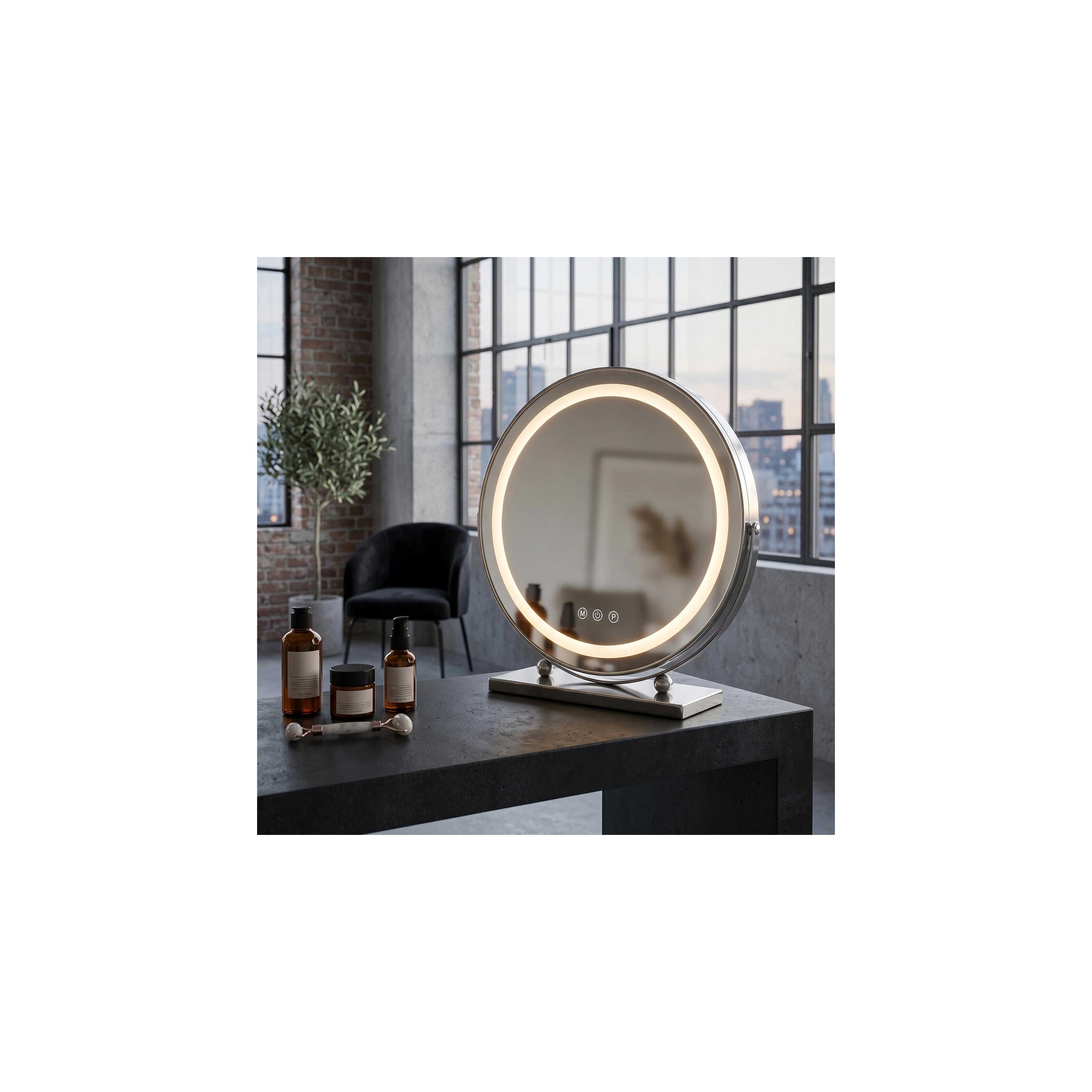 Зеркало LED MAKE-UP Chrome 40 cm