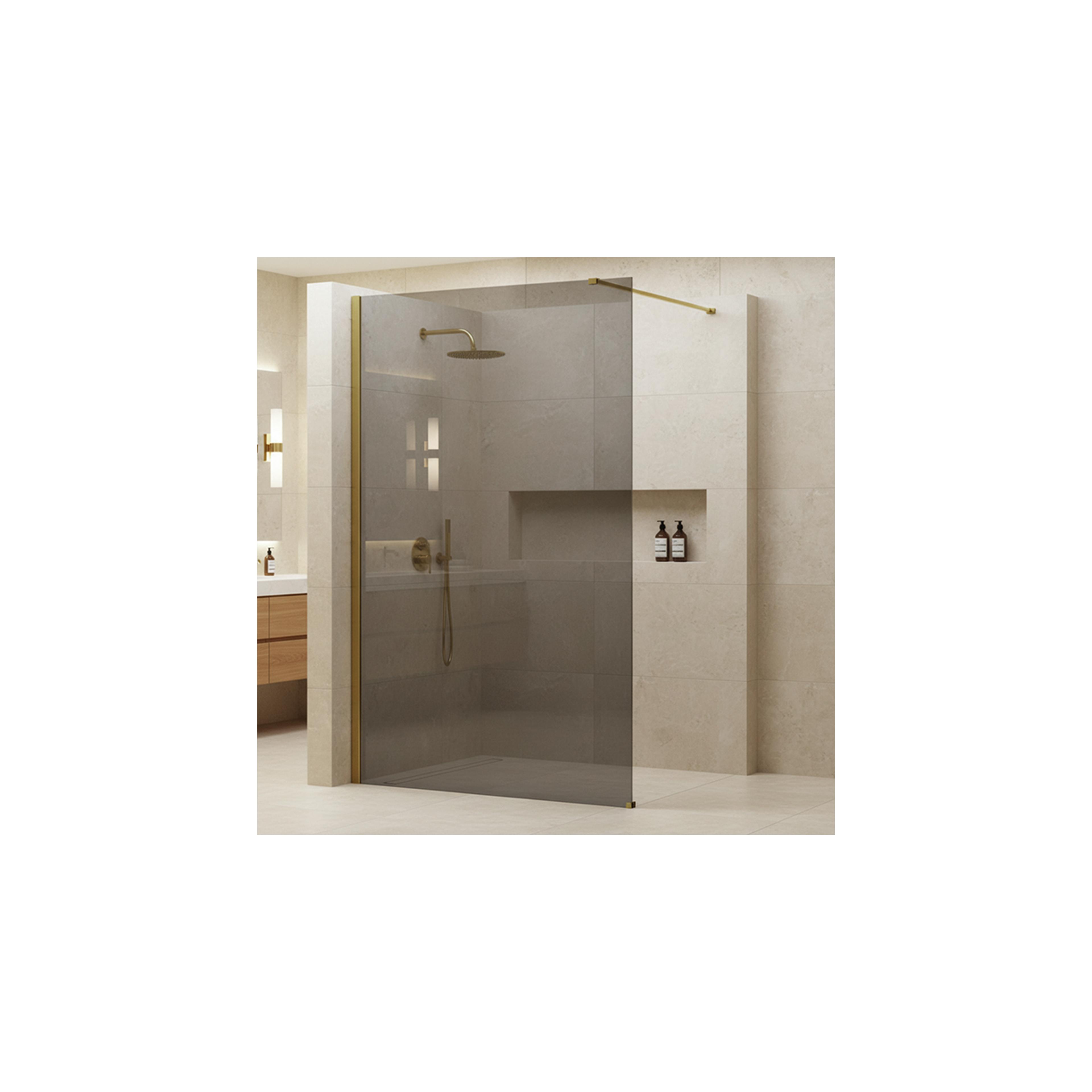 Paroi de douche Rea Flexi Grey / Gold 140