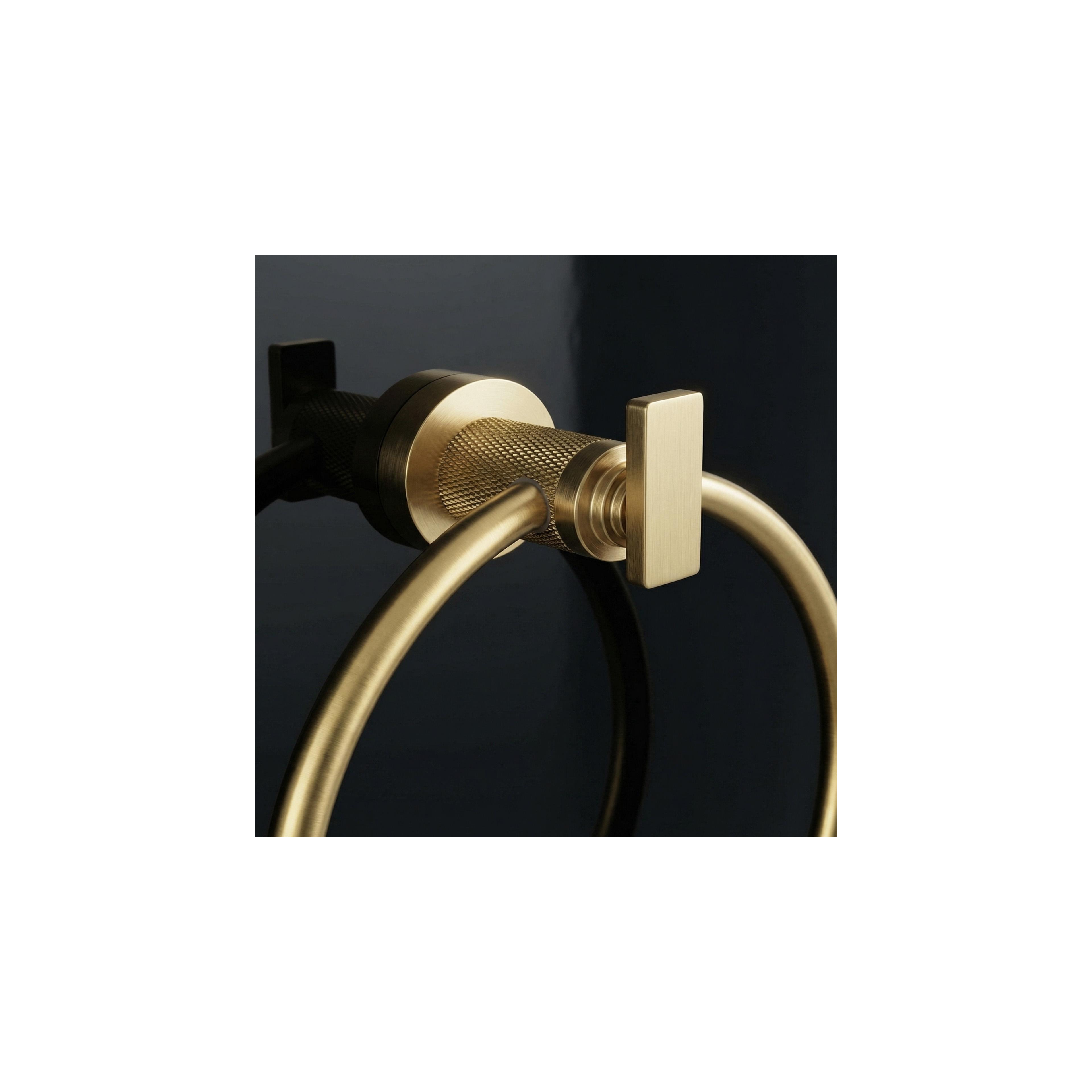 Wieszak łazienkowy Ring 81307 Virro Złoty Szczotkowany