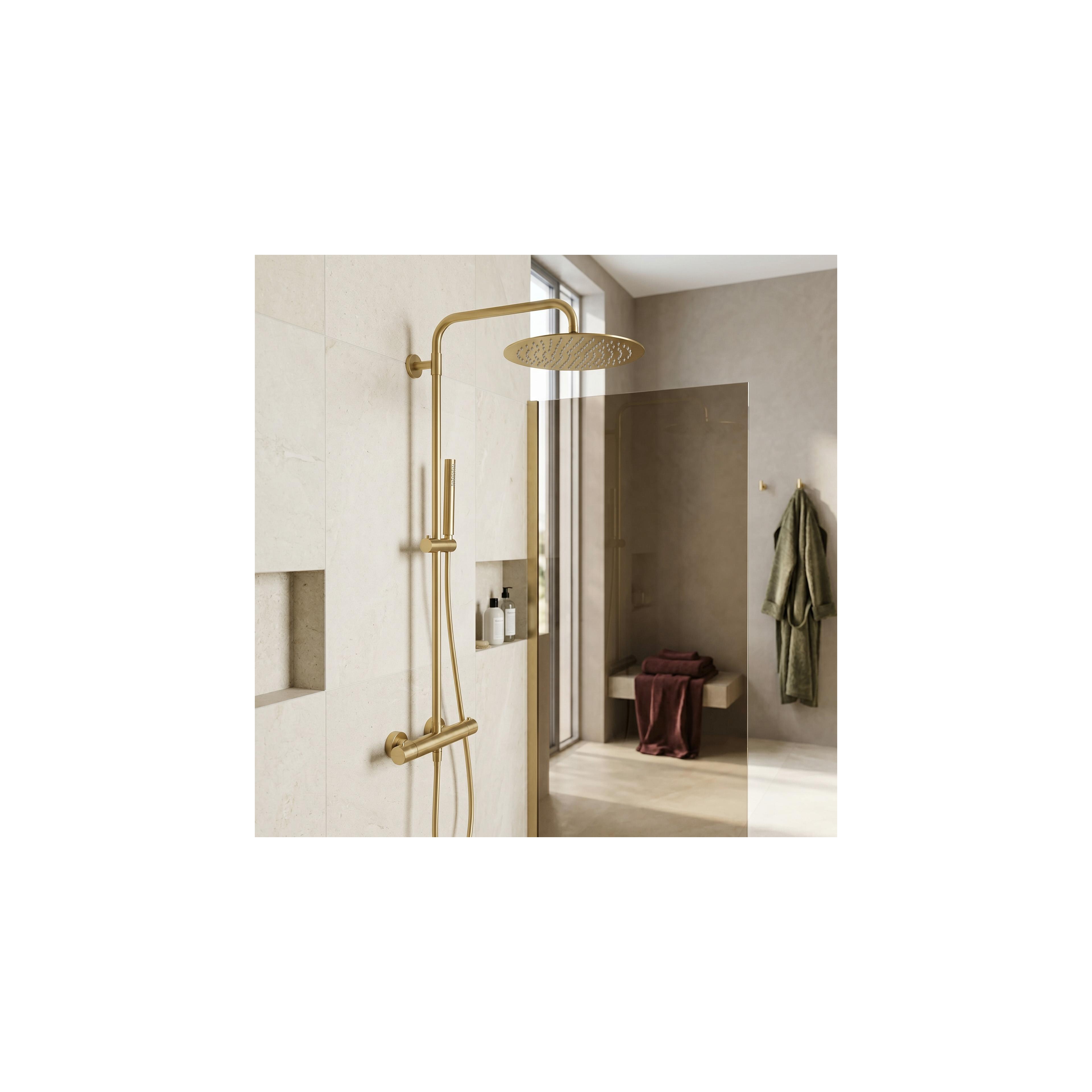 Runde Regendusche REA JS-P014BG 30cm Brush Gold