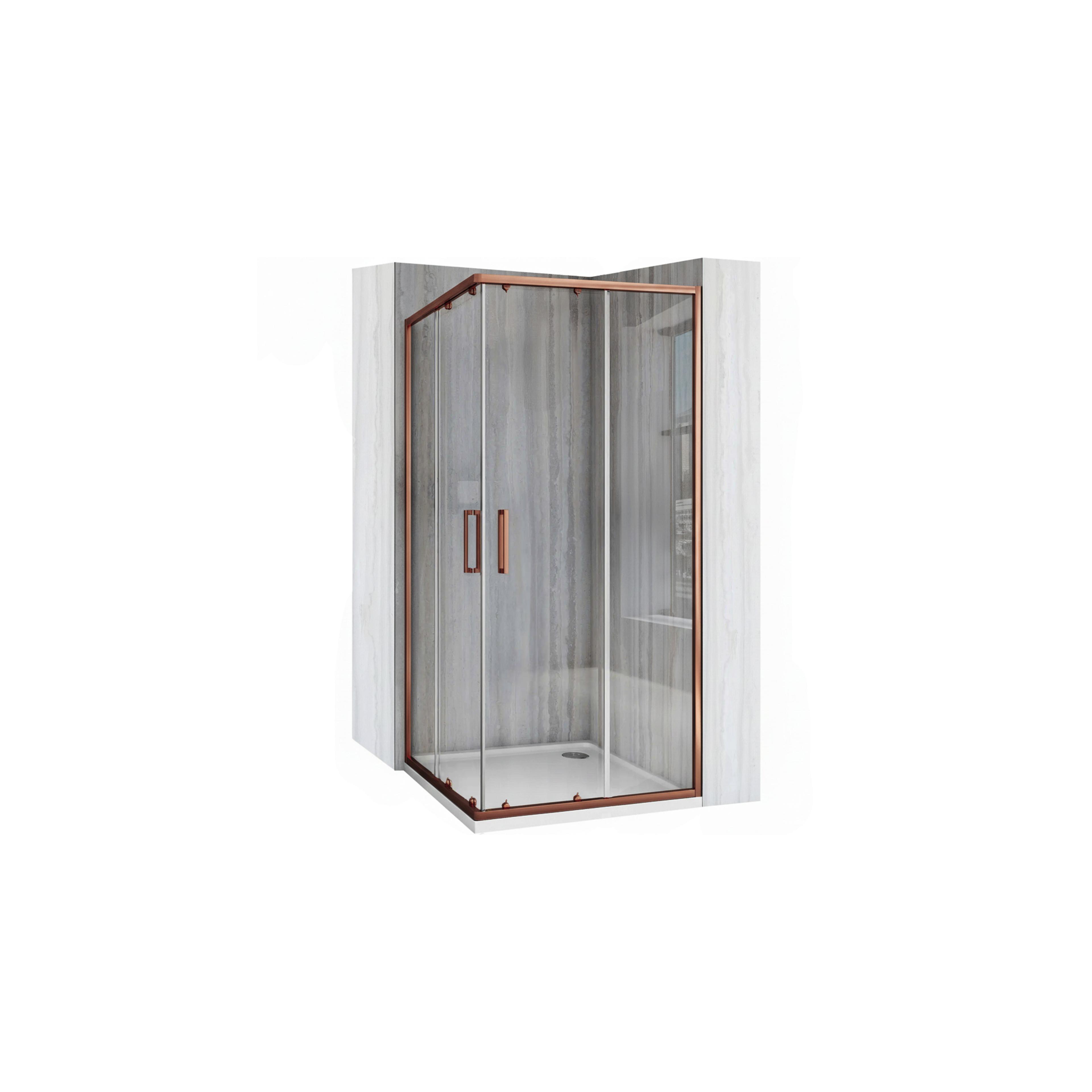 Cabine de douche Rea City 90x90 Brush Copper