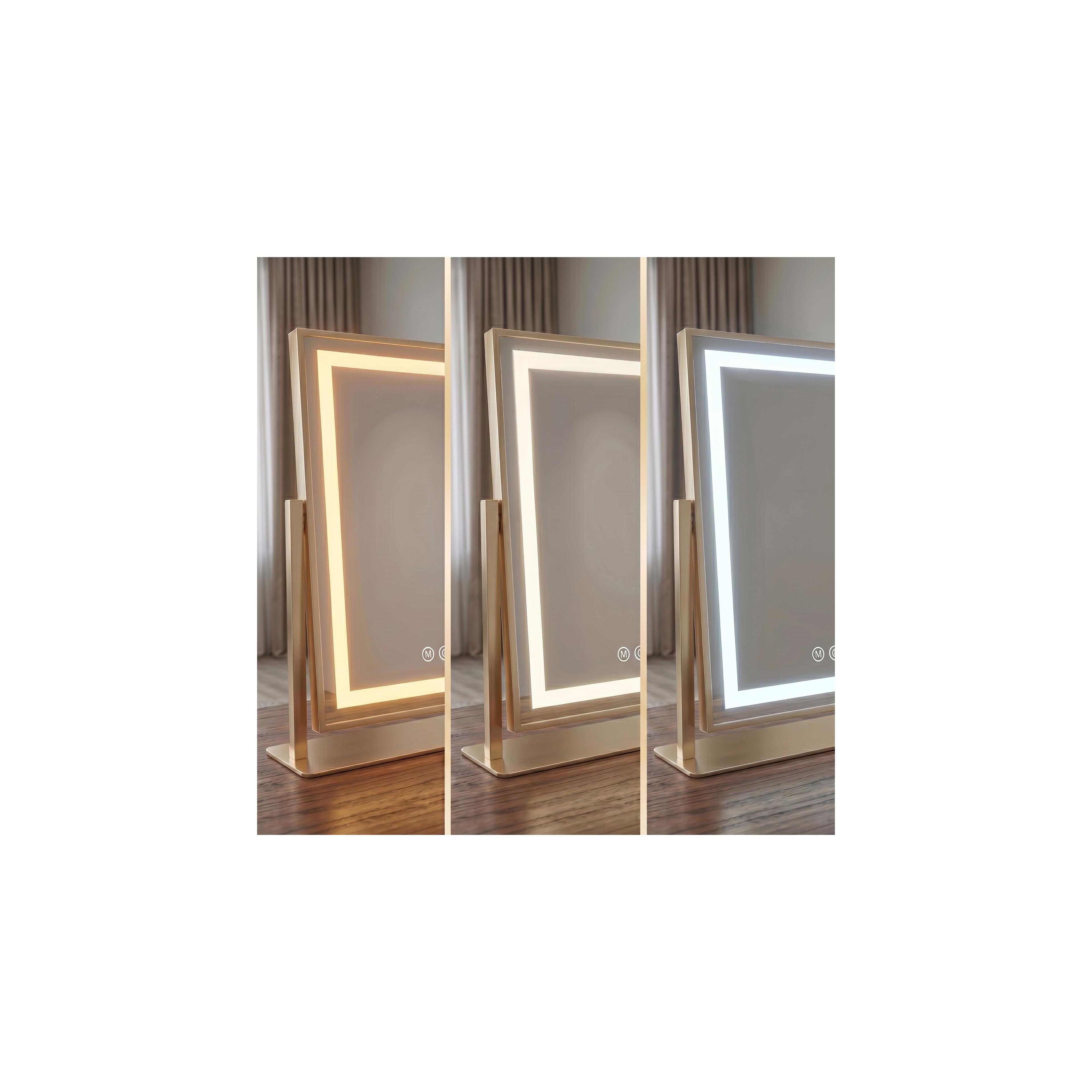 Mirror LED STUDIO L.Gold 58x45