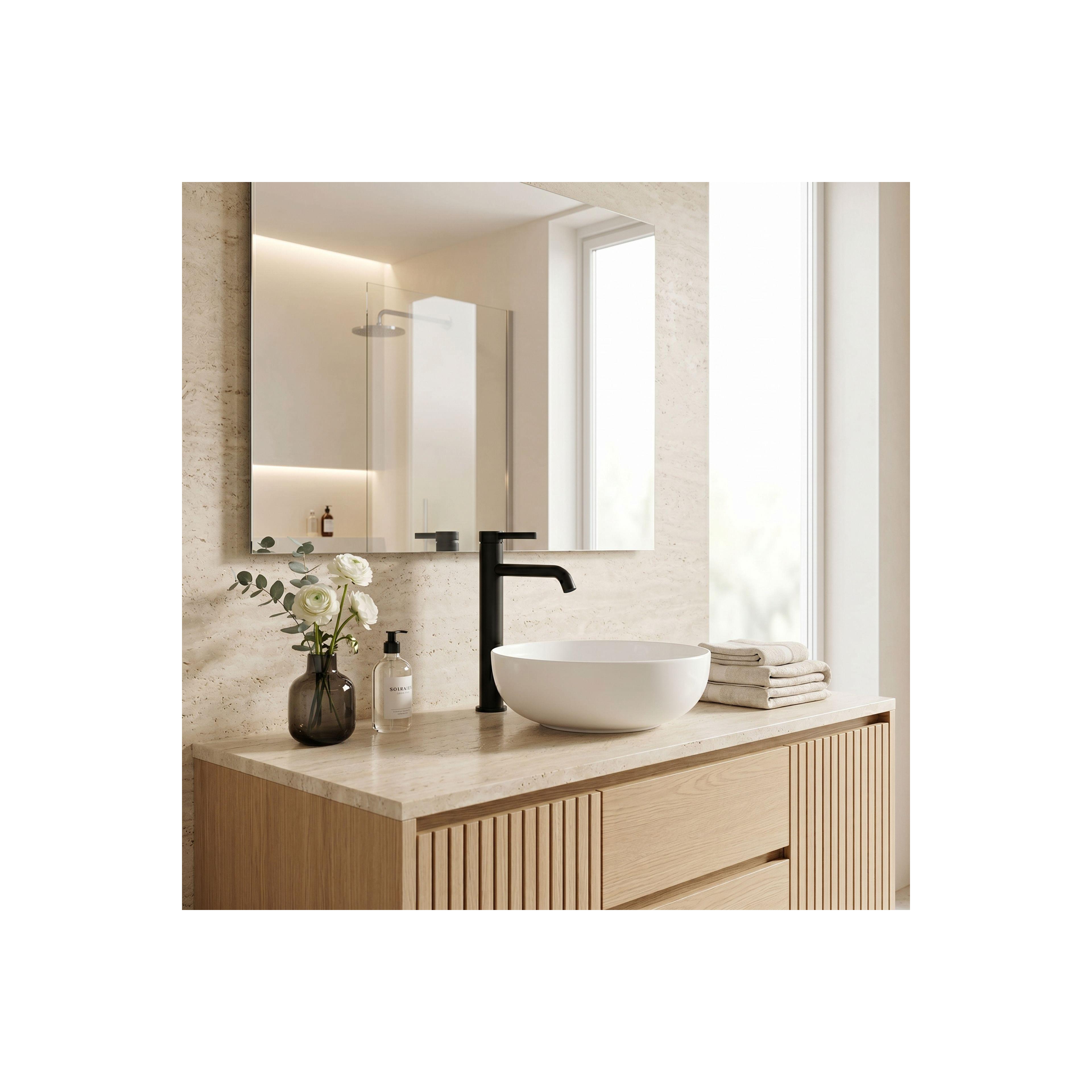 Waschbeckenarmatur Rea Rivo Black High
