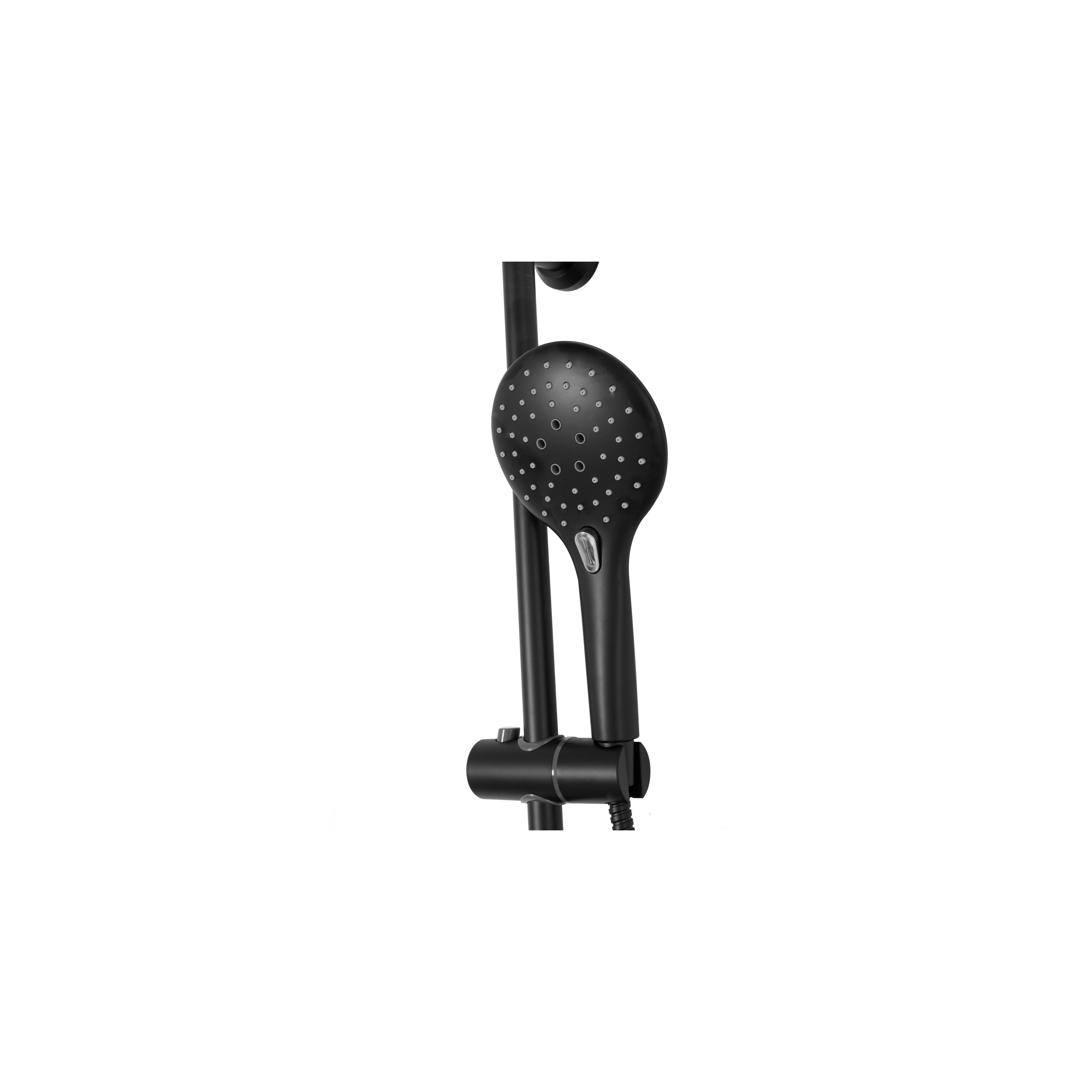 Thermostatic shower system Rea MIKE Black