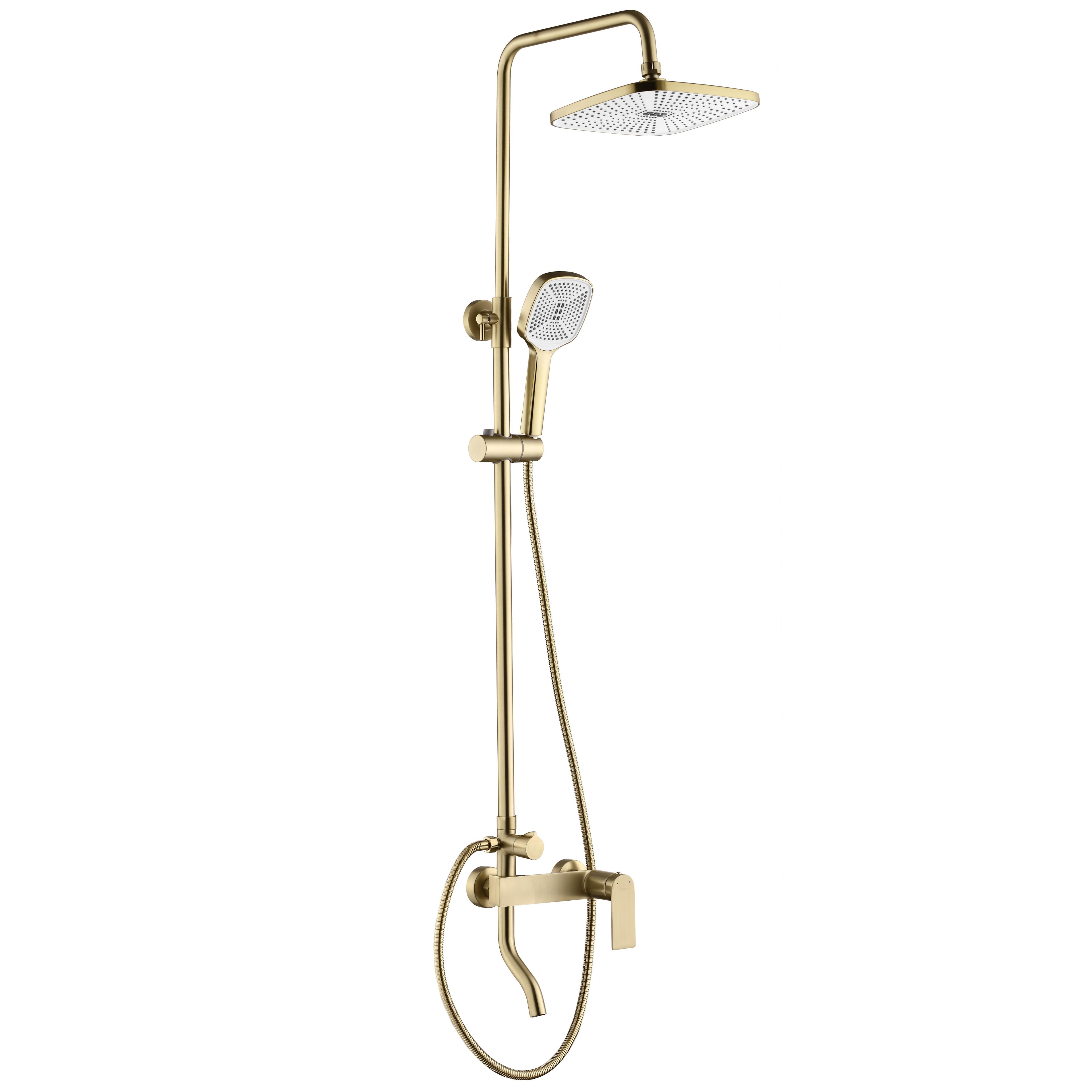 Conjunto de ducha REA STORM GOLD BRUSH
