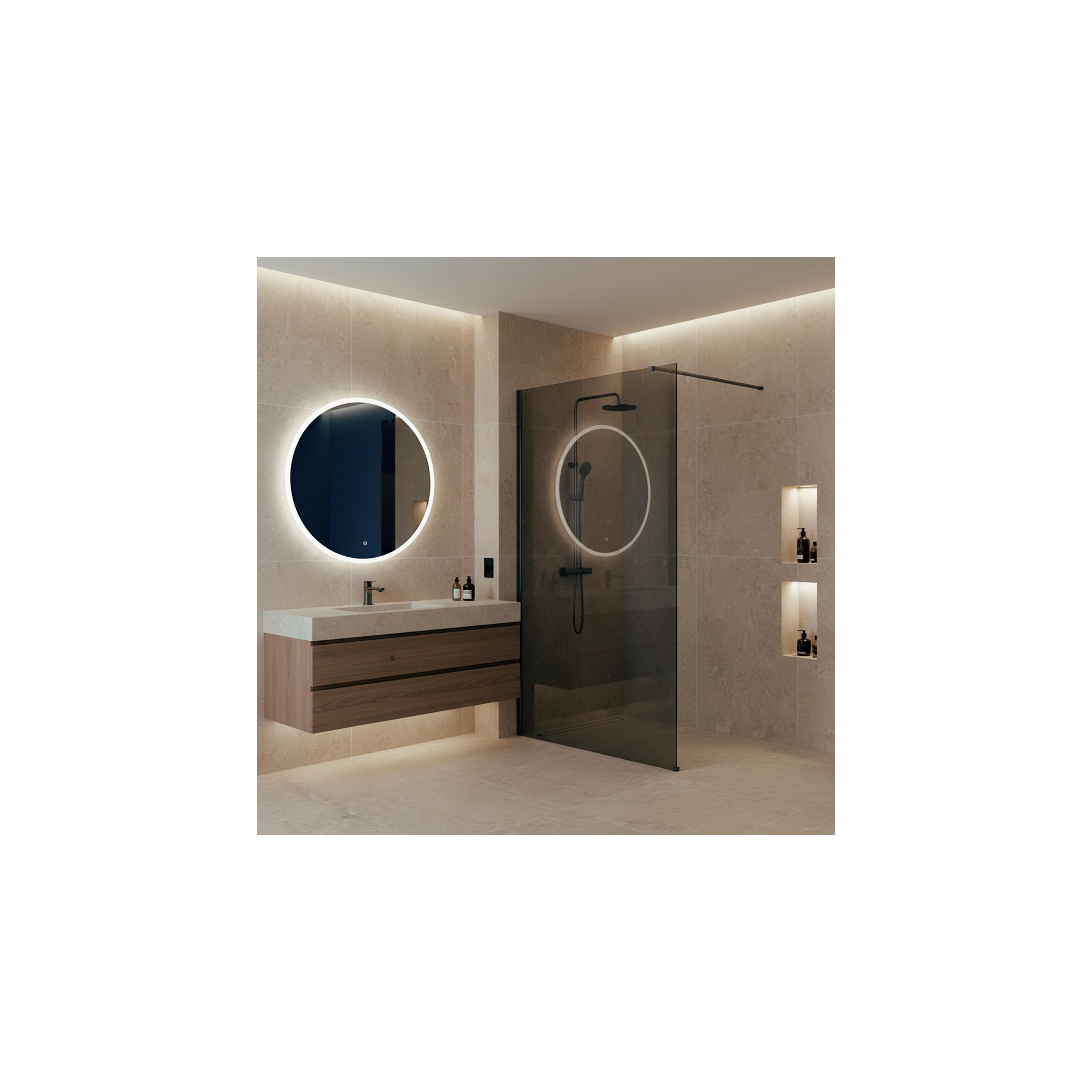 Tuš zaslon Rea Flexi Grey / Titan 120