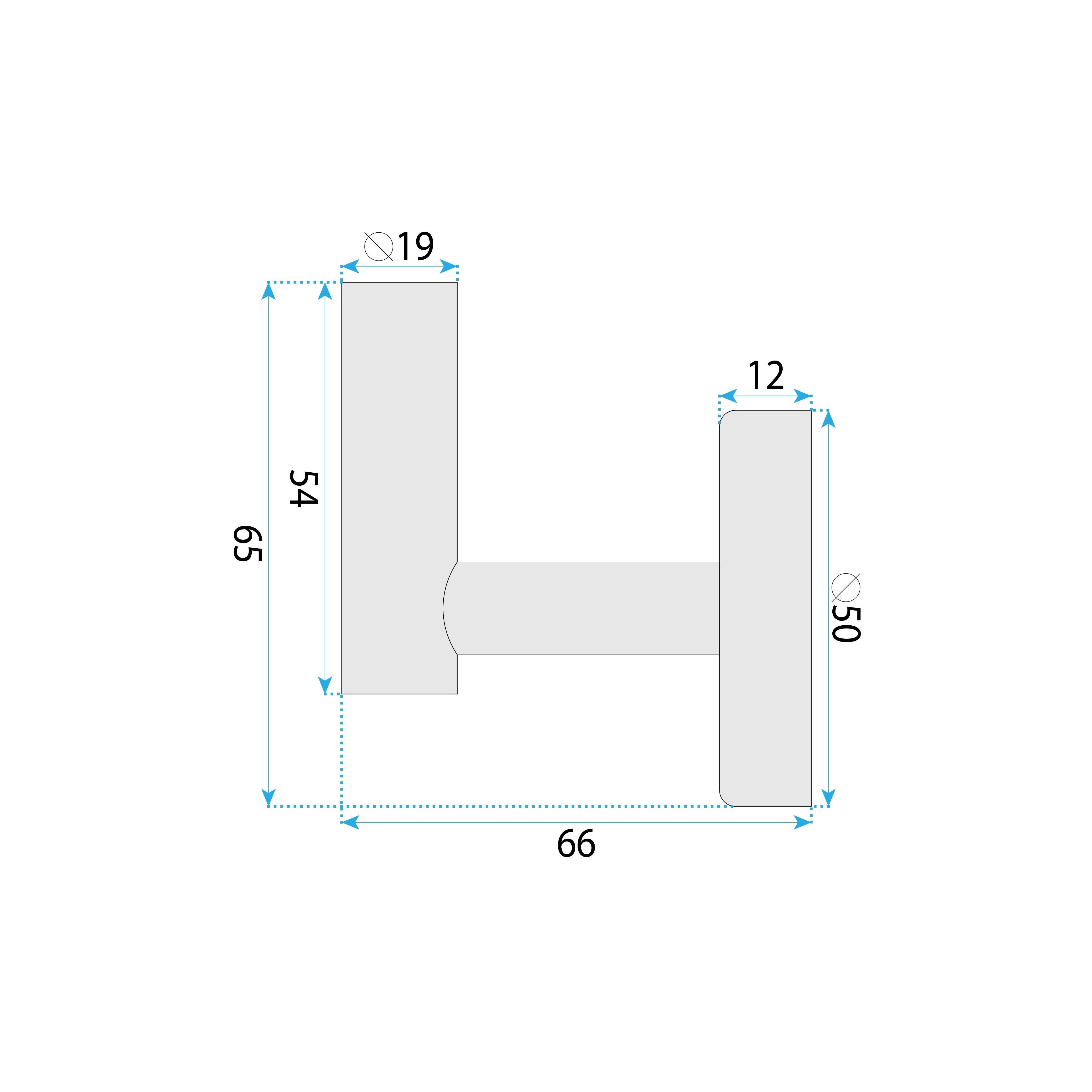 Bathroom hanger 6606 Modern Copper