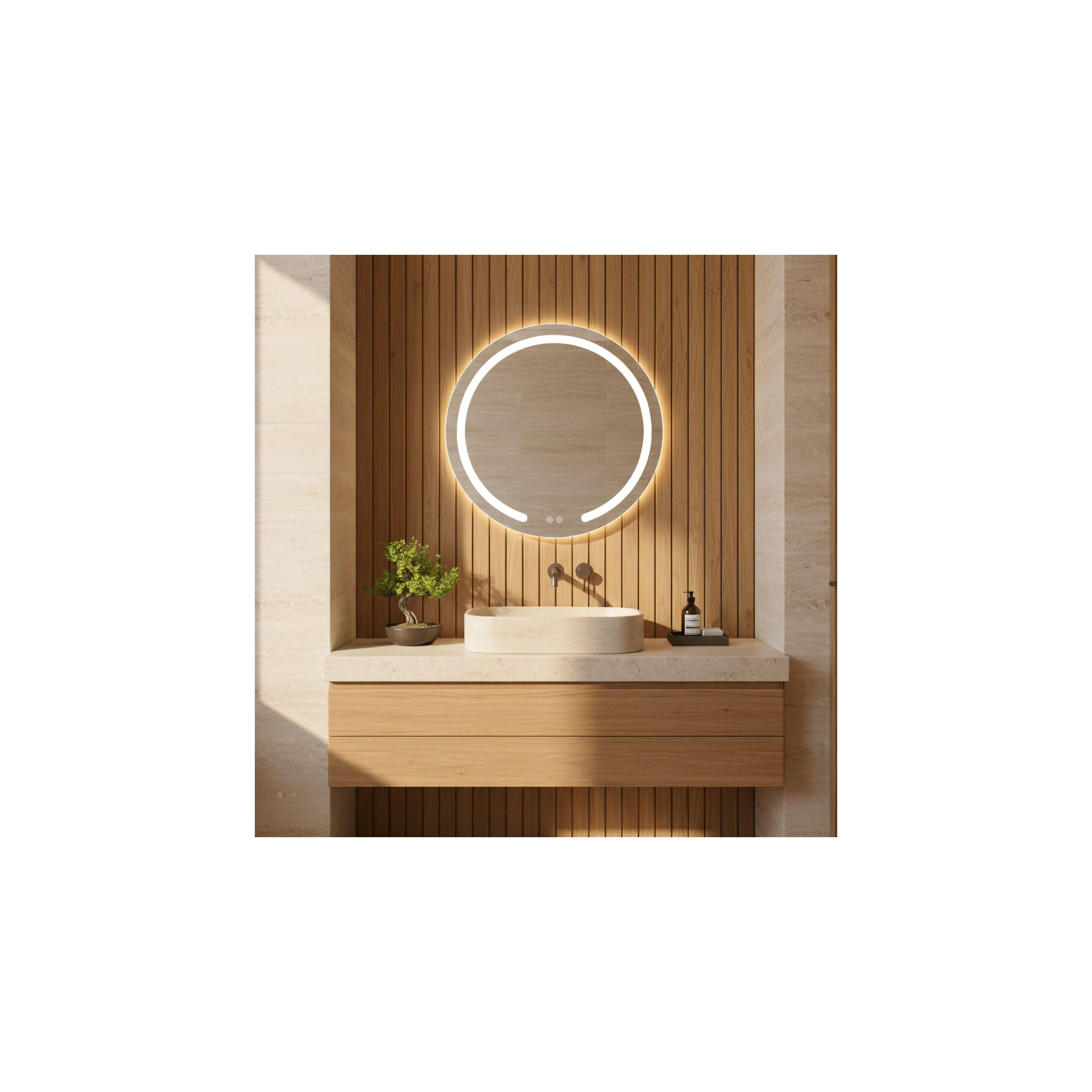 Miroir LED 50cm Modern