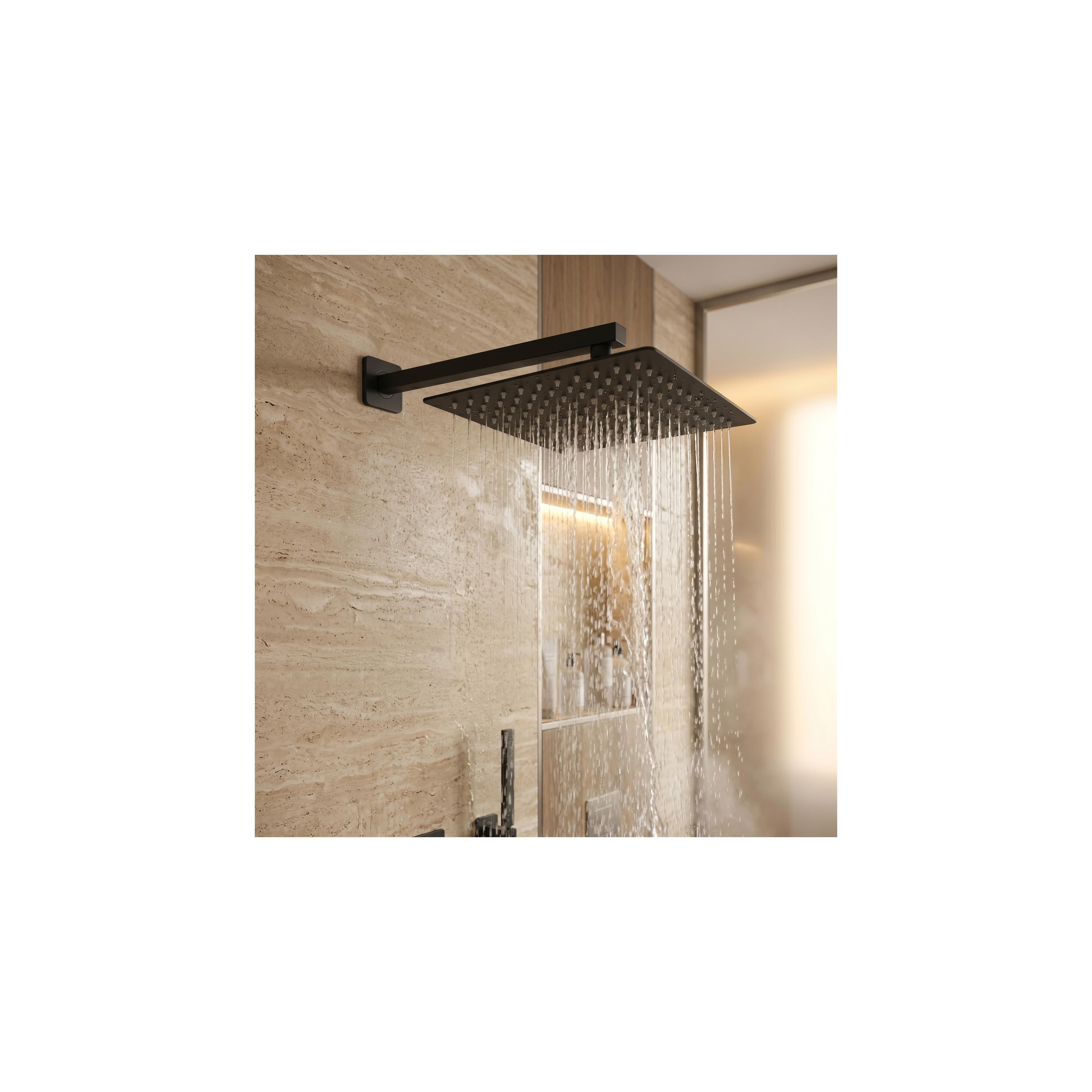 Quadratische Regendusche REA JS-P015B 30cm Black