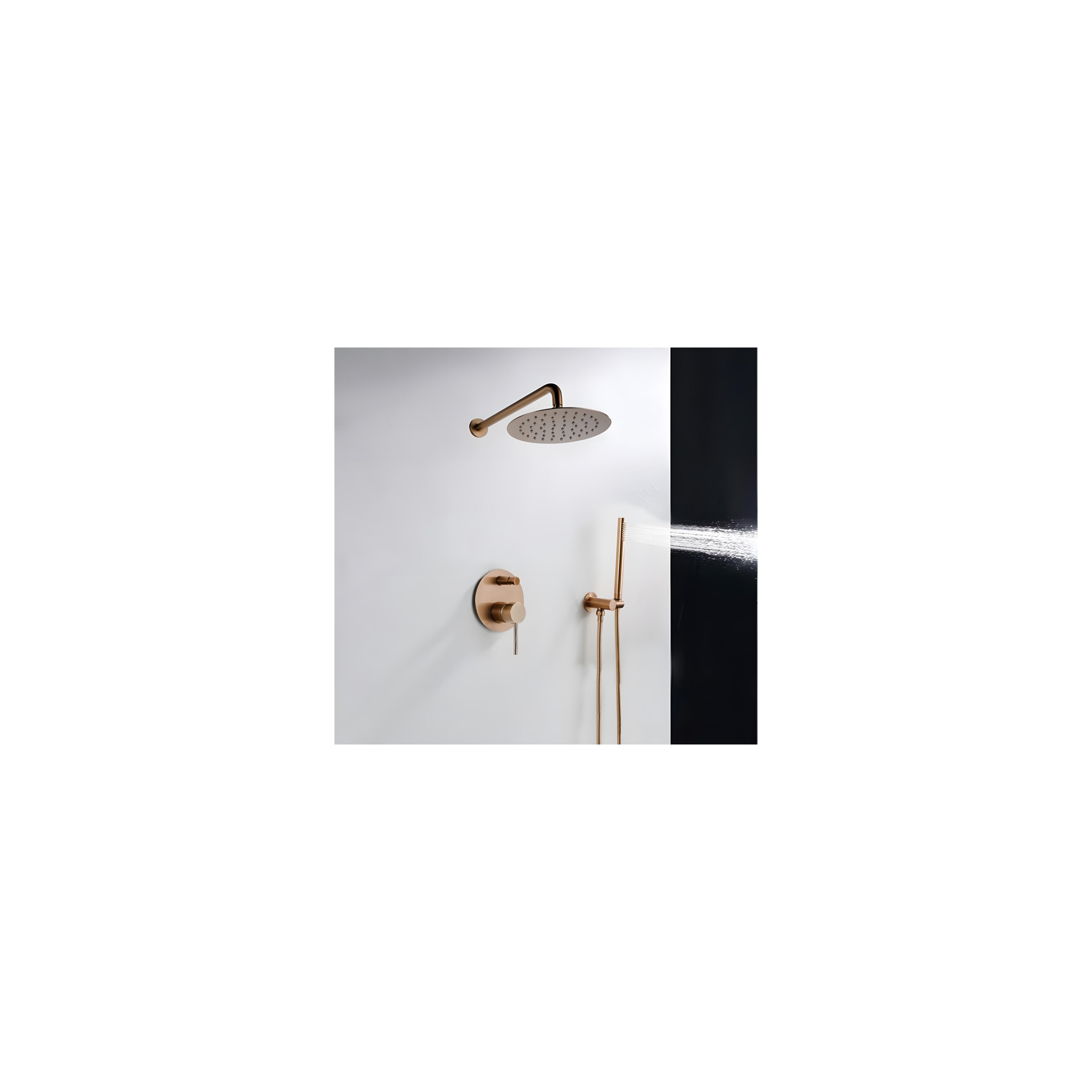 Juego de ducha oculto Rea Lungo Copper + BOX