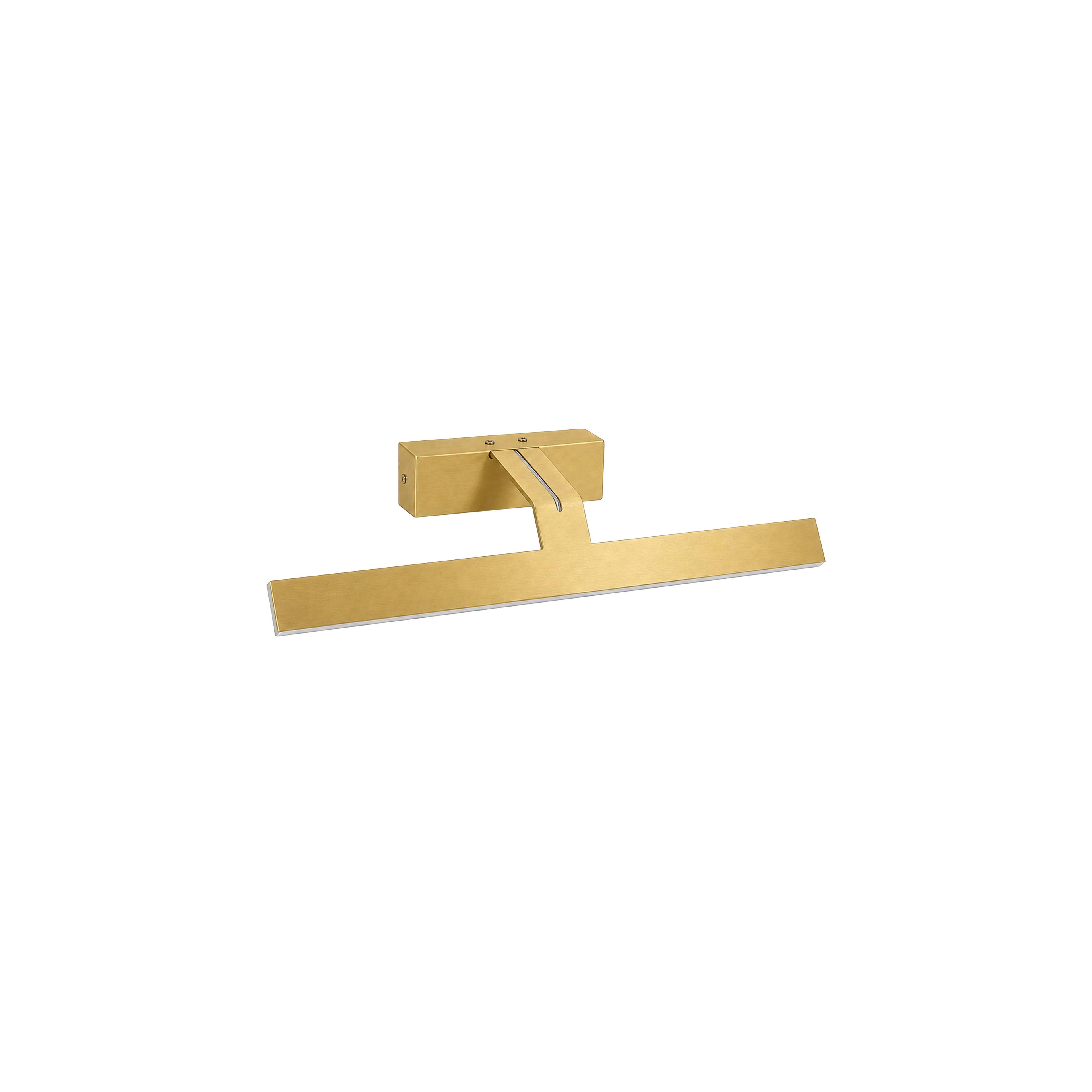 Vannitoa seina LED-valgusti SWE007-1W 43cm BRUSH GOLD